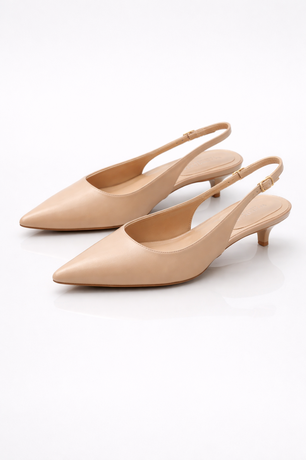 Slingback Eco-Pelle