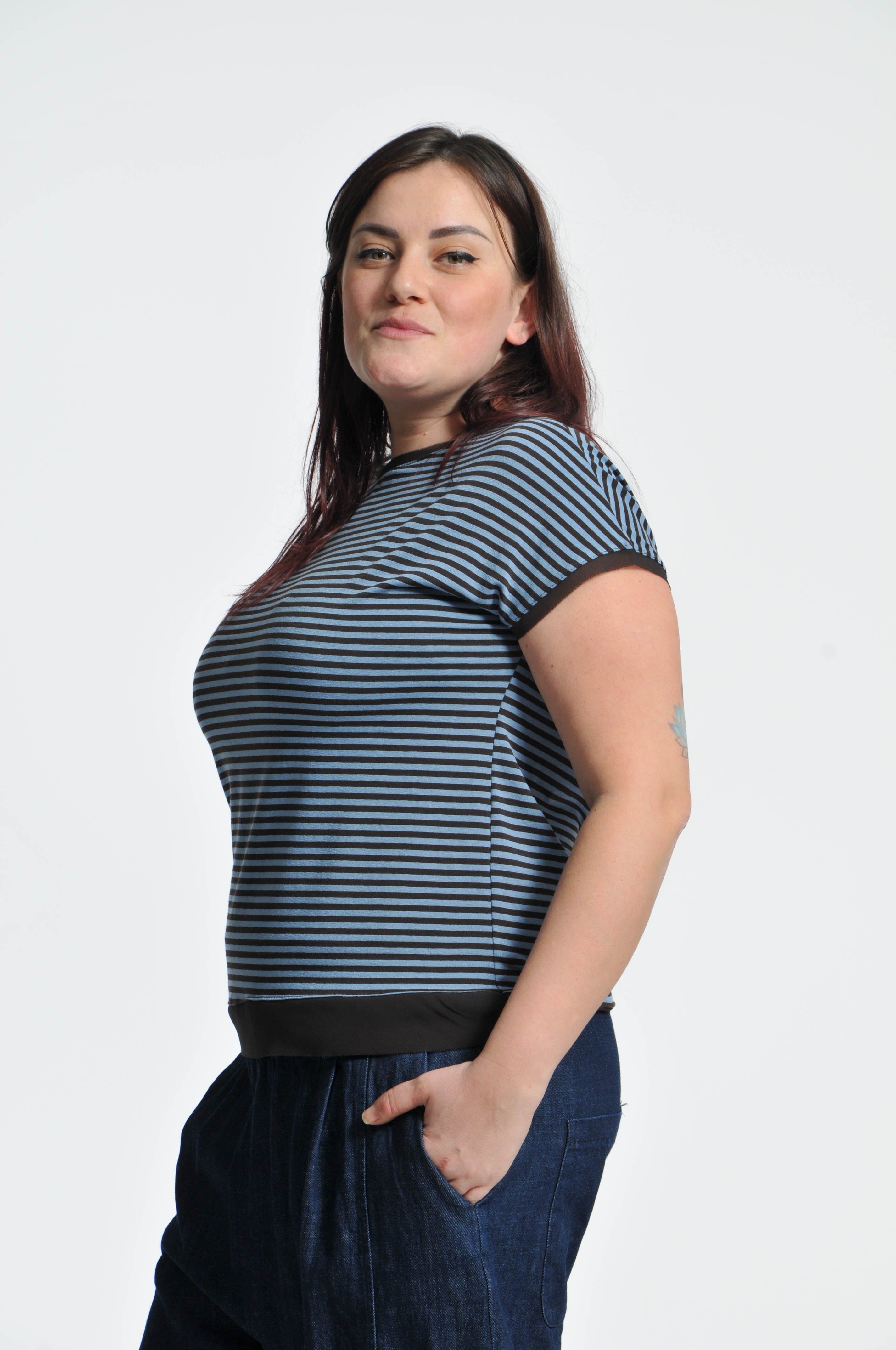 T-shirt Parisienne Manica Corta