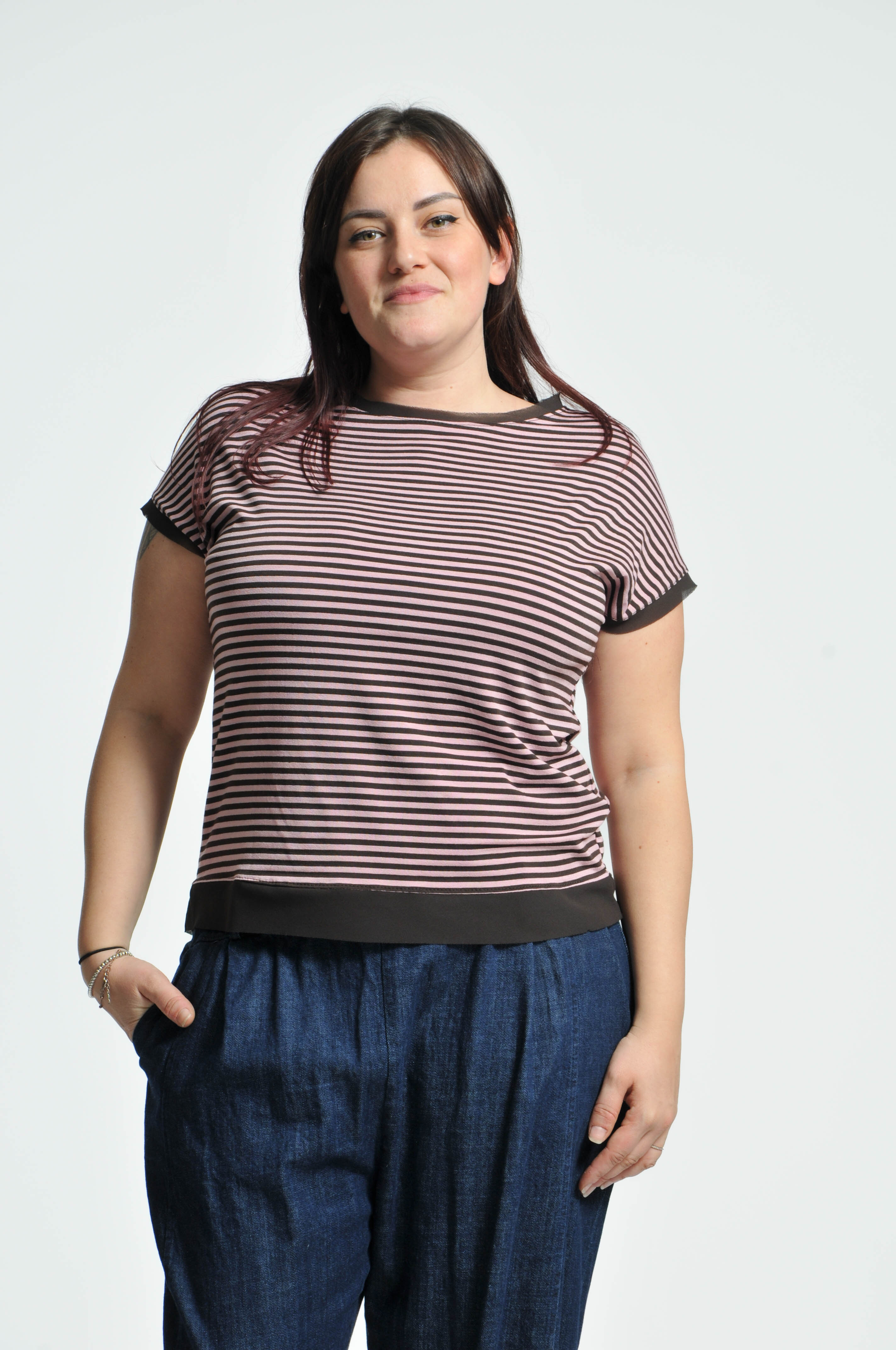 T-shirt Parisienne Manica Corta