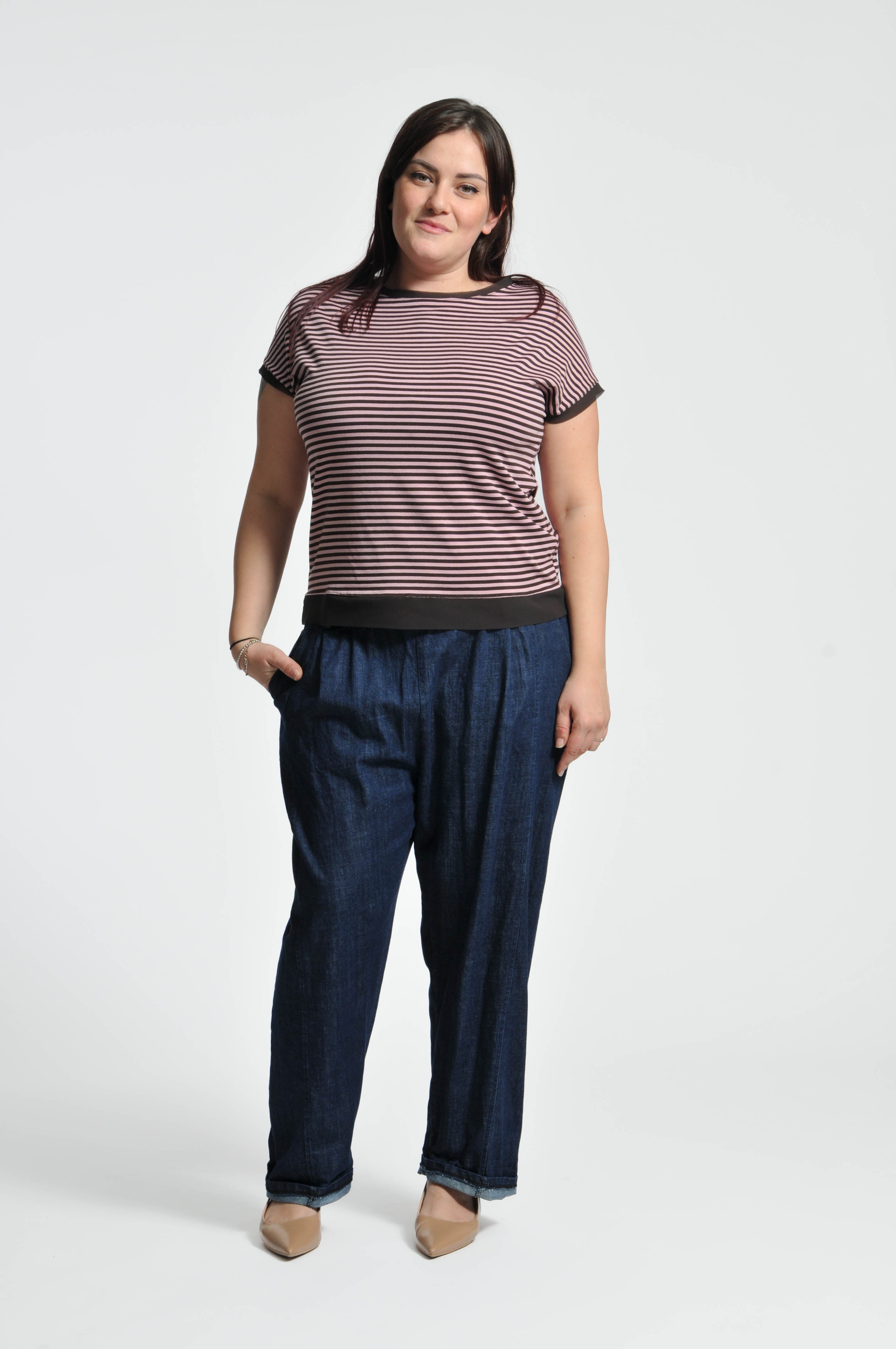 T-shirt Parisienne Manica Corta