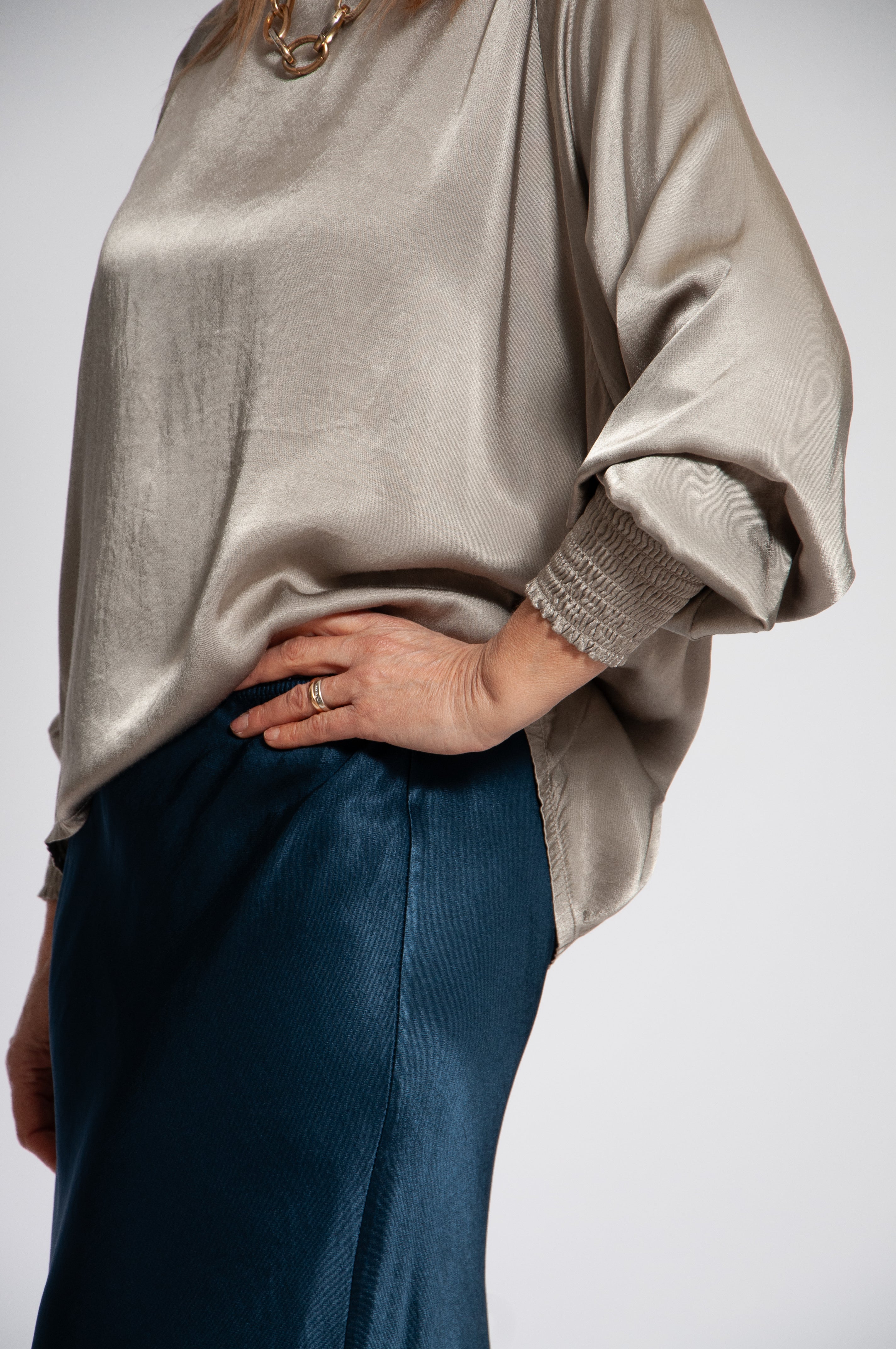 Blusa Ocean maniche elastico