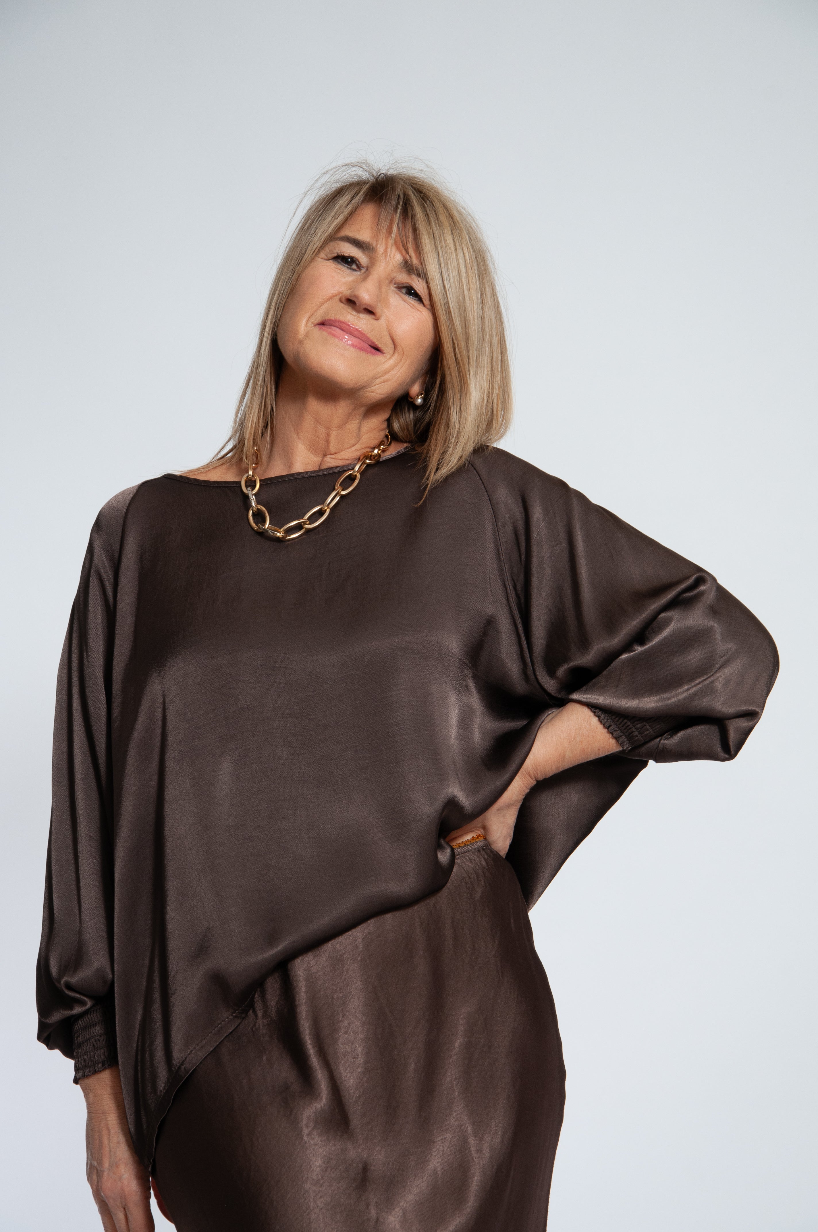Blusa Ocean maniche elastico
