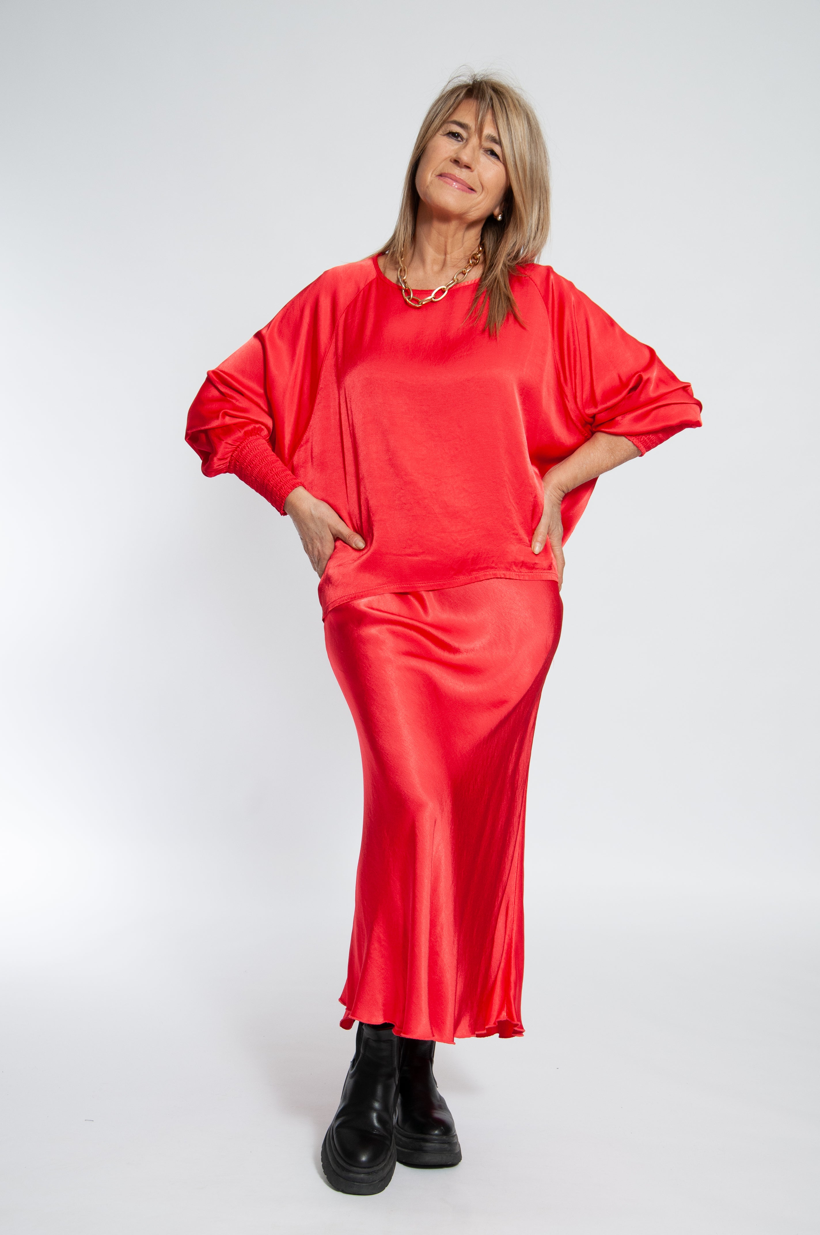 Blusa Ocean maniche elastico