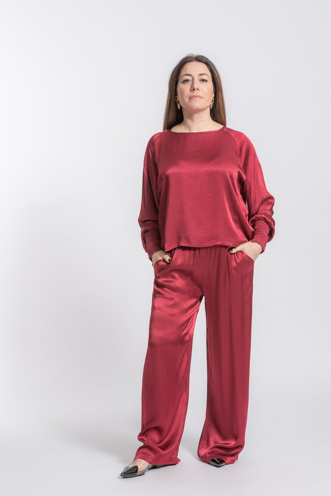 Blusa Ocean maniche elastico