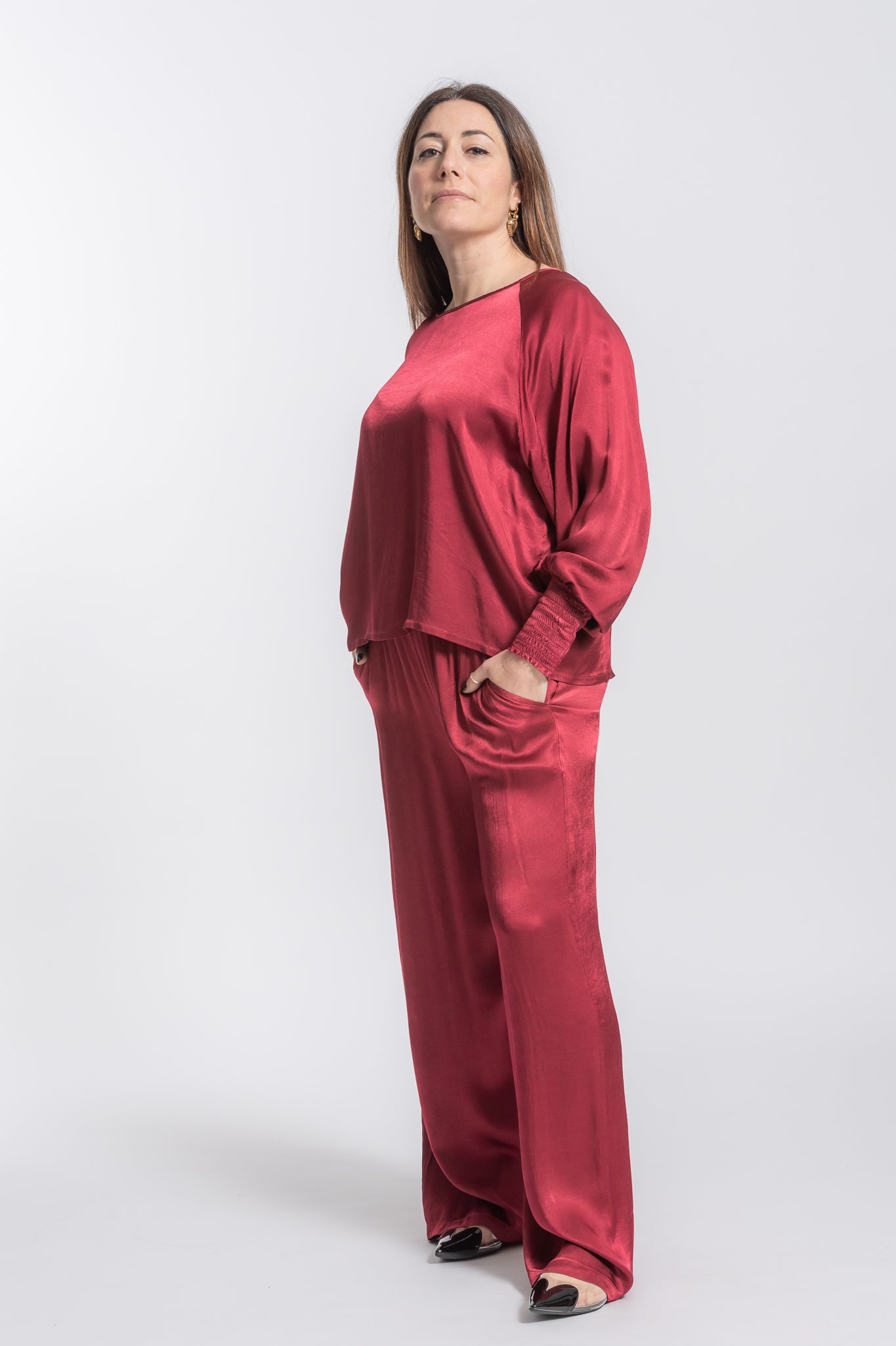 Blusa Ocean maniche elastico