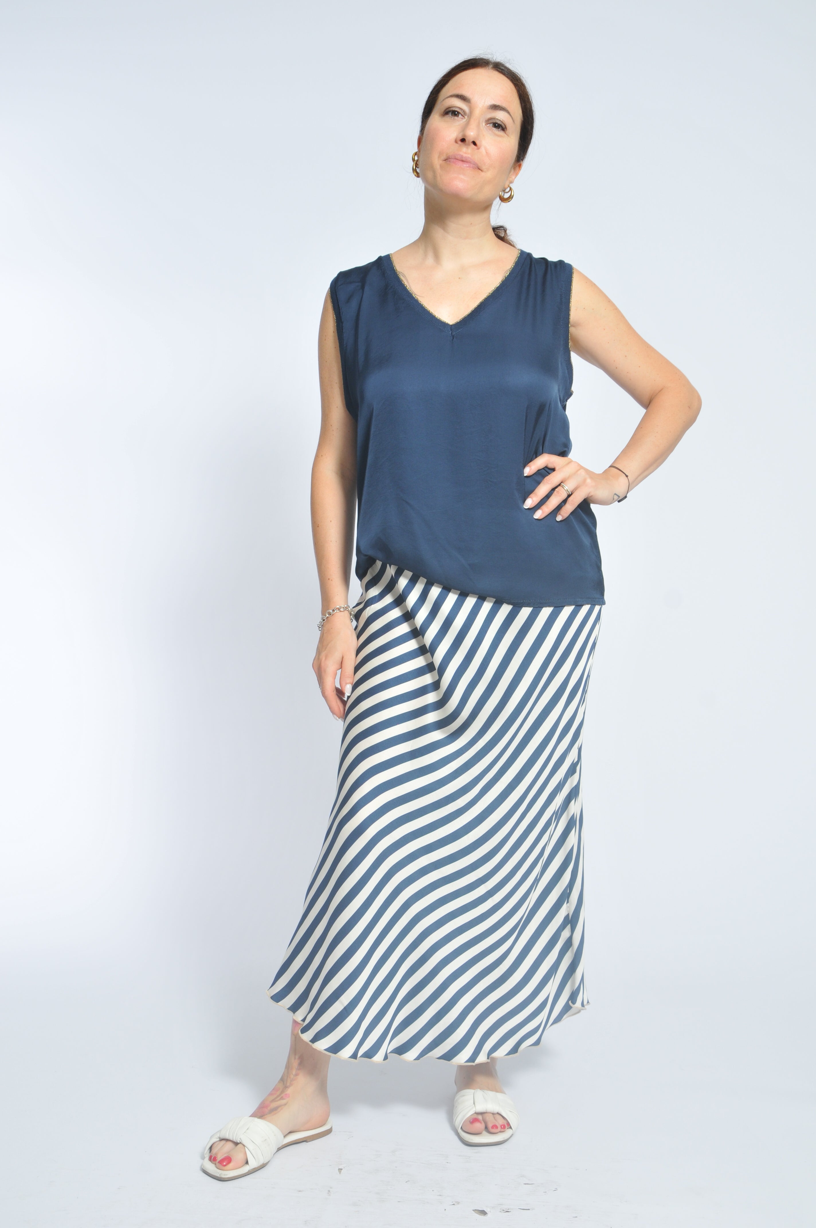 Canottiera Ocean Lurex