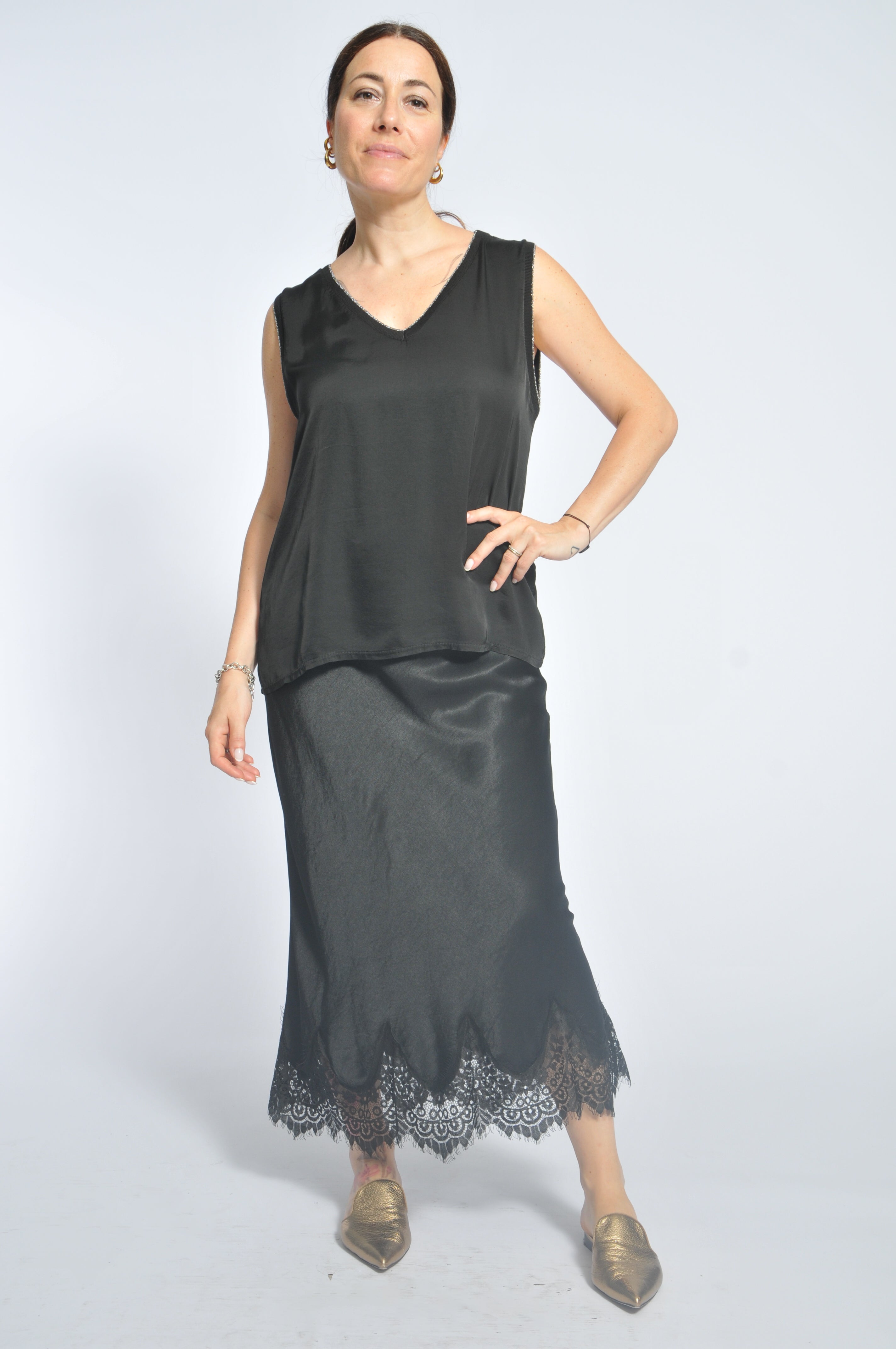 Canottiera Ocean Lurex