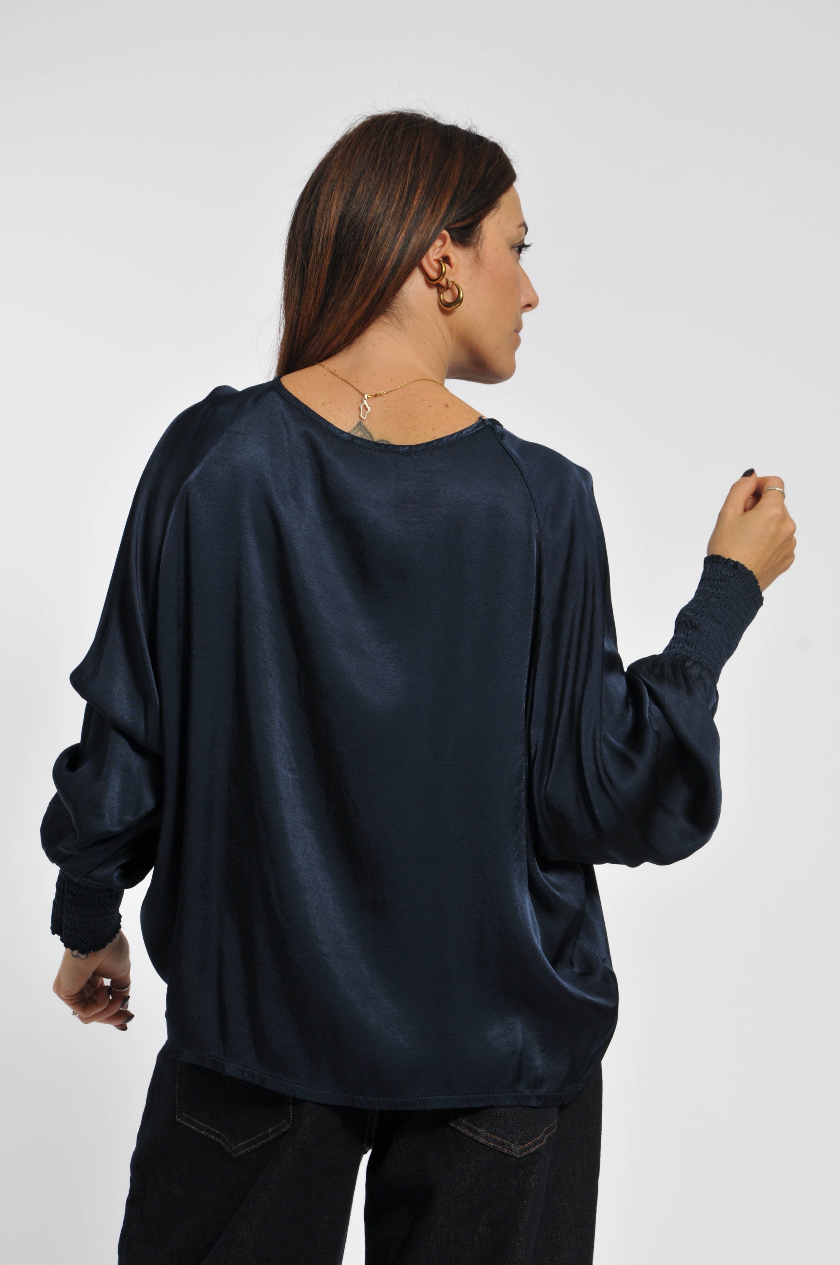 Blusa Ocean Maniche Elastico