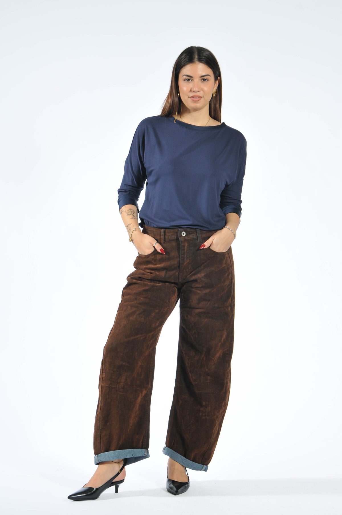 Jeans Velvet Brown