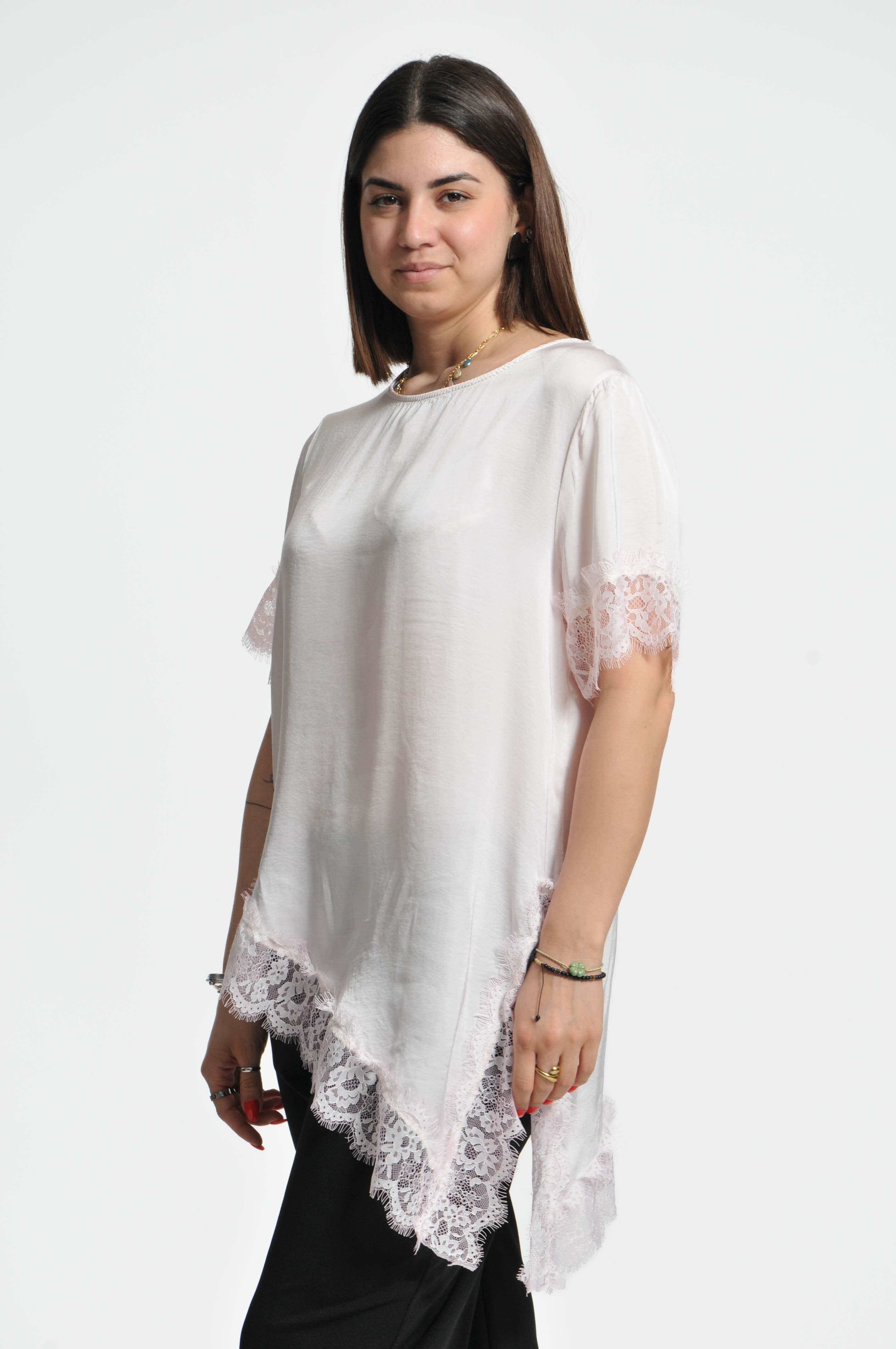 T-shirt Pizzo Ocean Asimmetrica