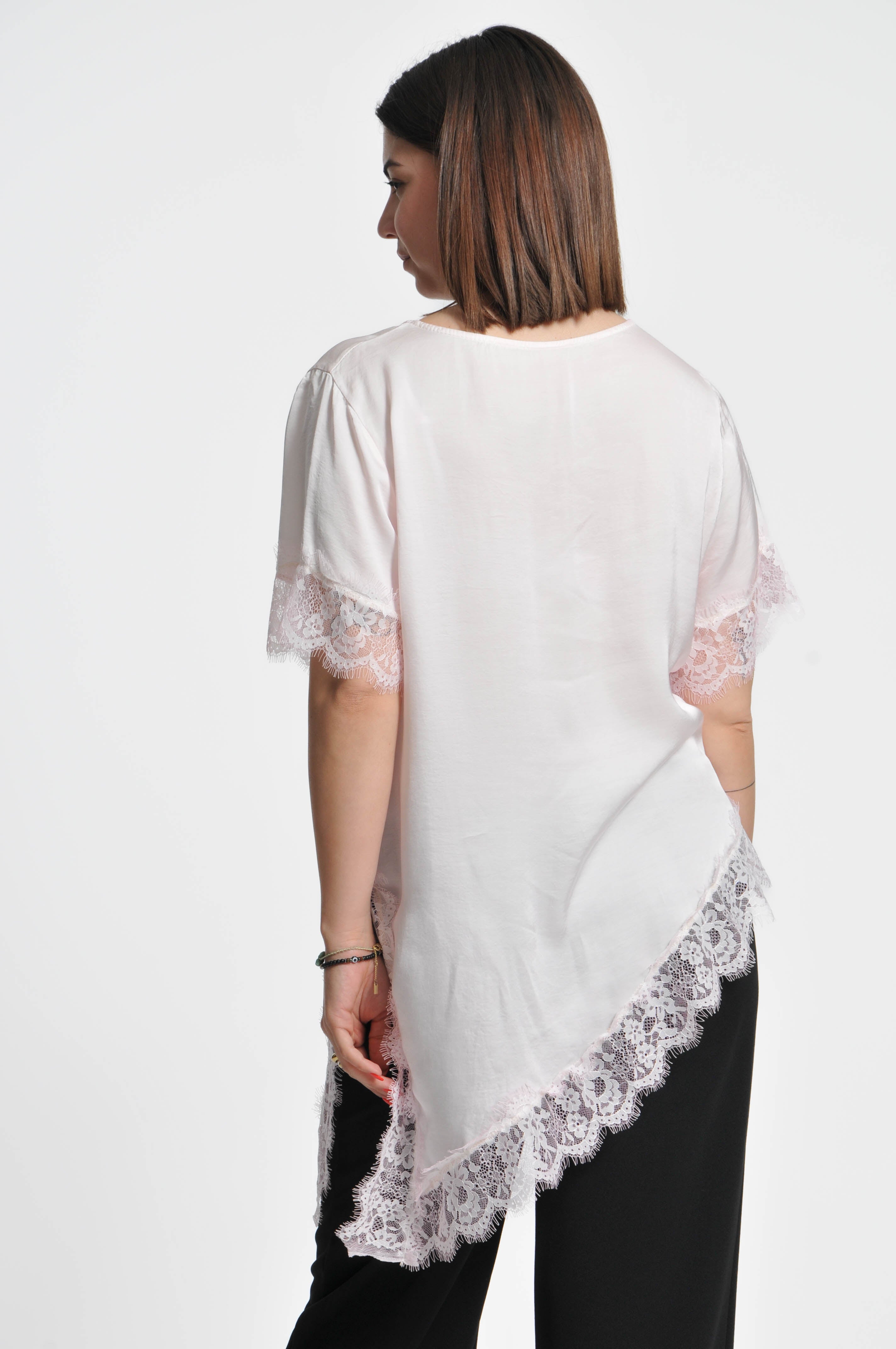 T-shirt Pizzo Ocean Asimmetrica