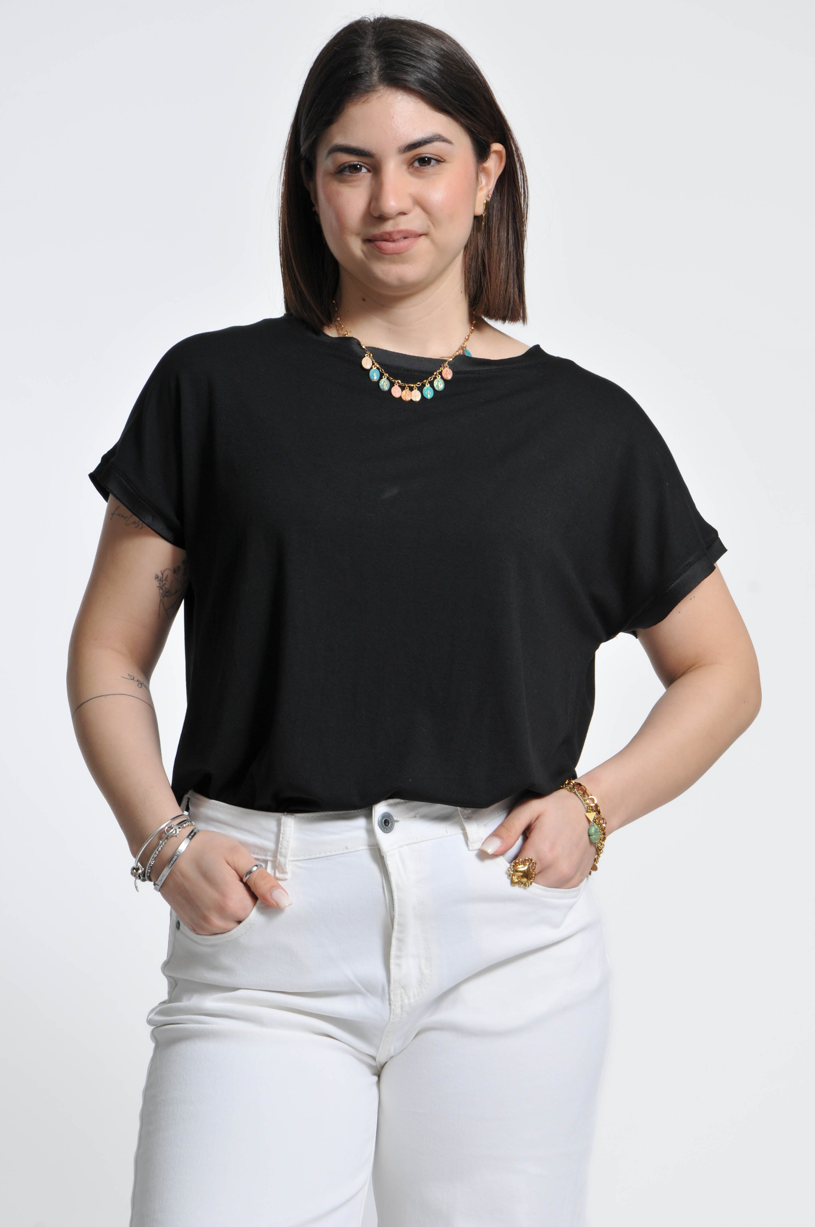 T-shirt Betty Manica Corta