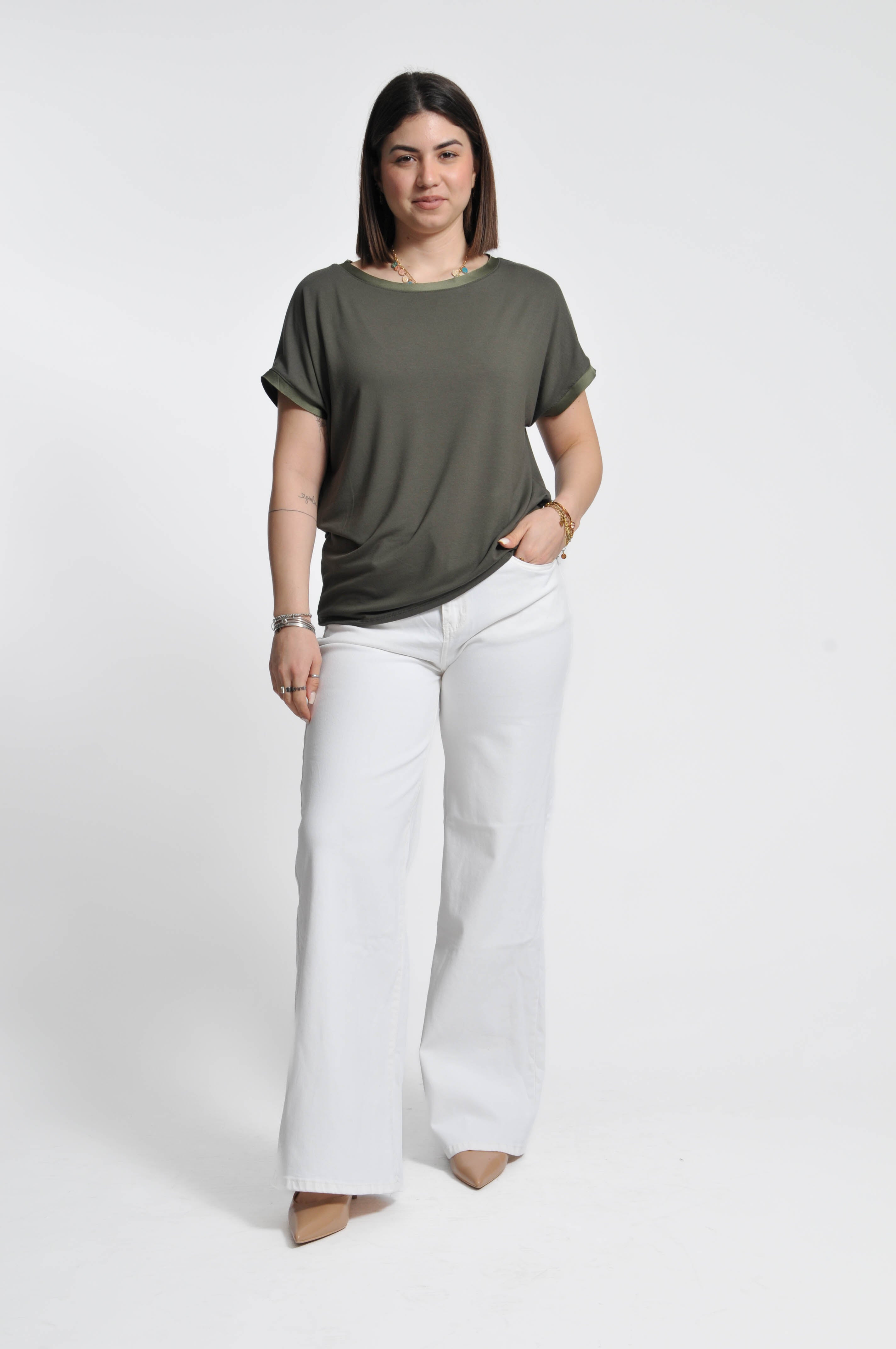 T-shirt Betty Manica Corta