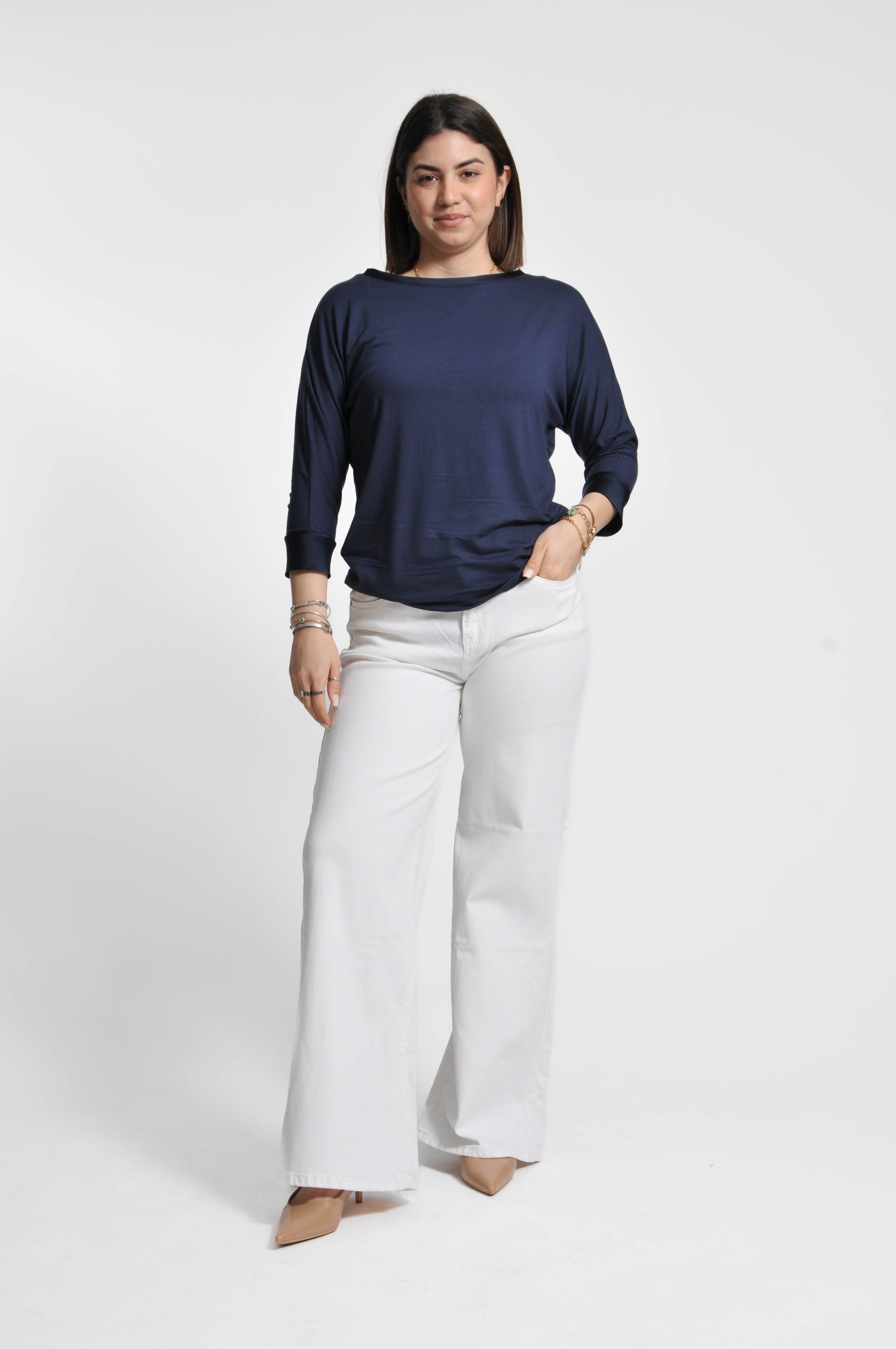 T-shirt Betty Manica Lunga