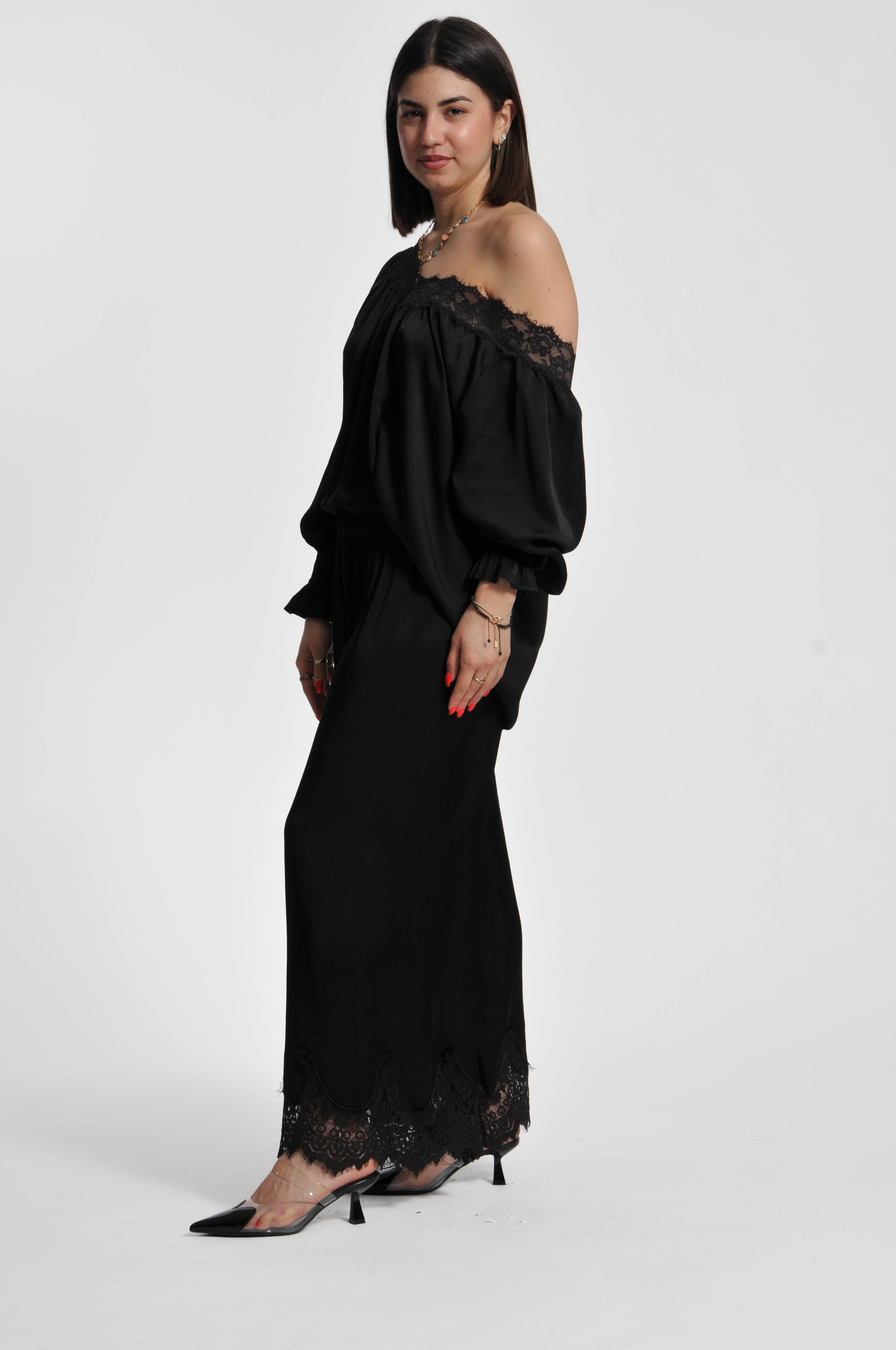 Blusa Ocean Pizzo Scollo V