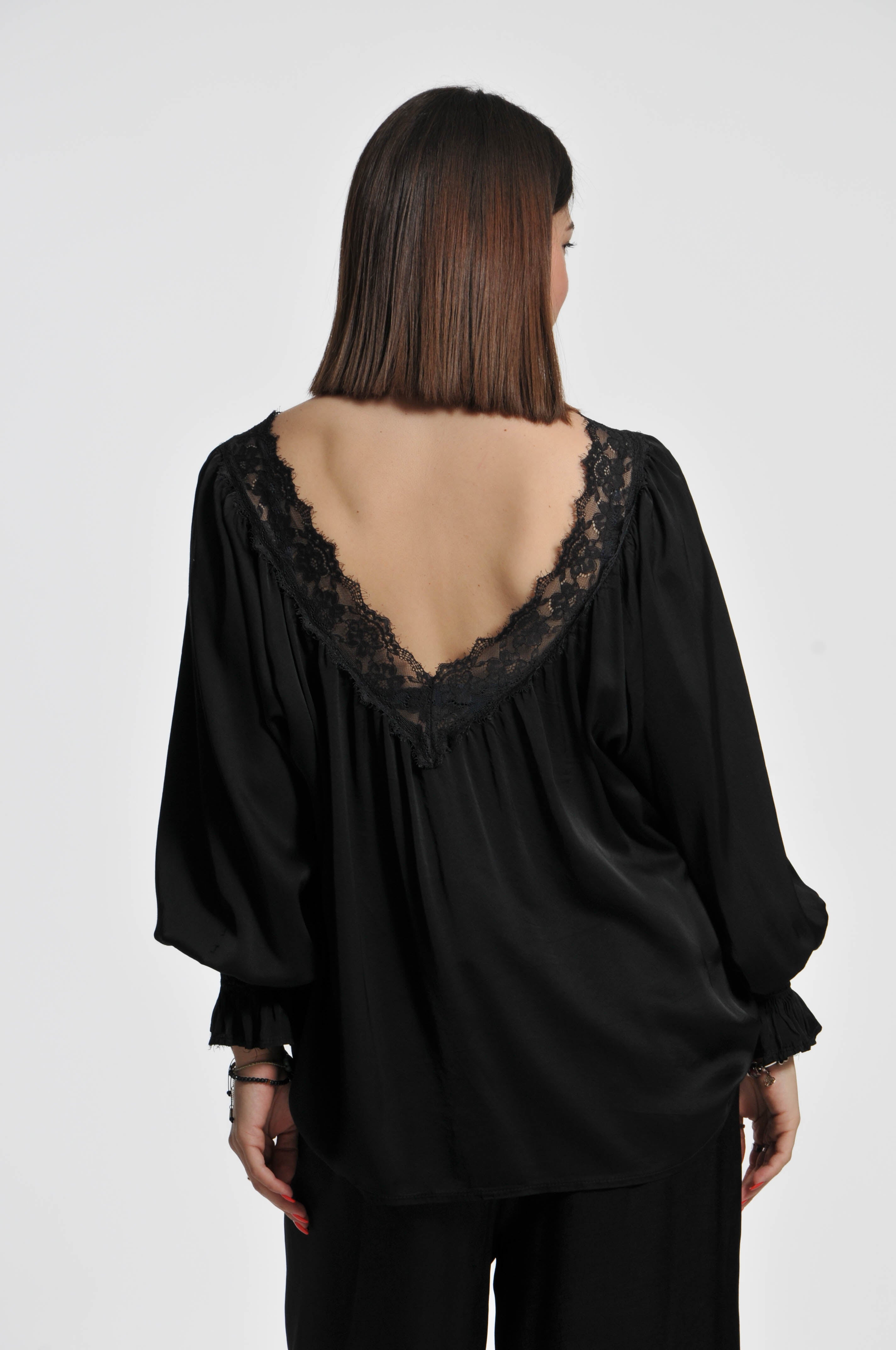 Blusa Ocean Pizzo Scollo V