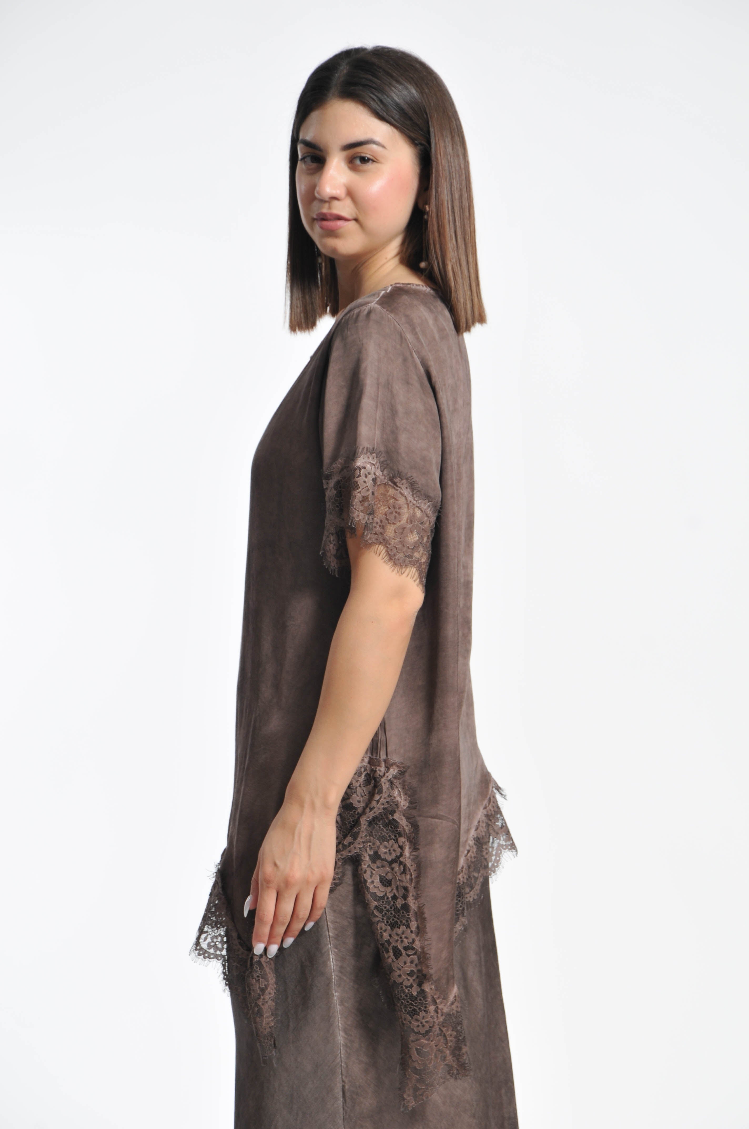 T-shirt Pizzo Ocean Asimmetrica