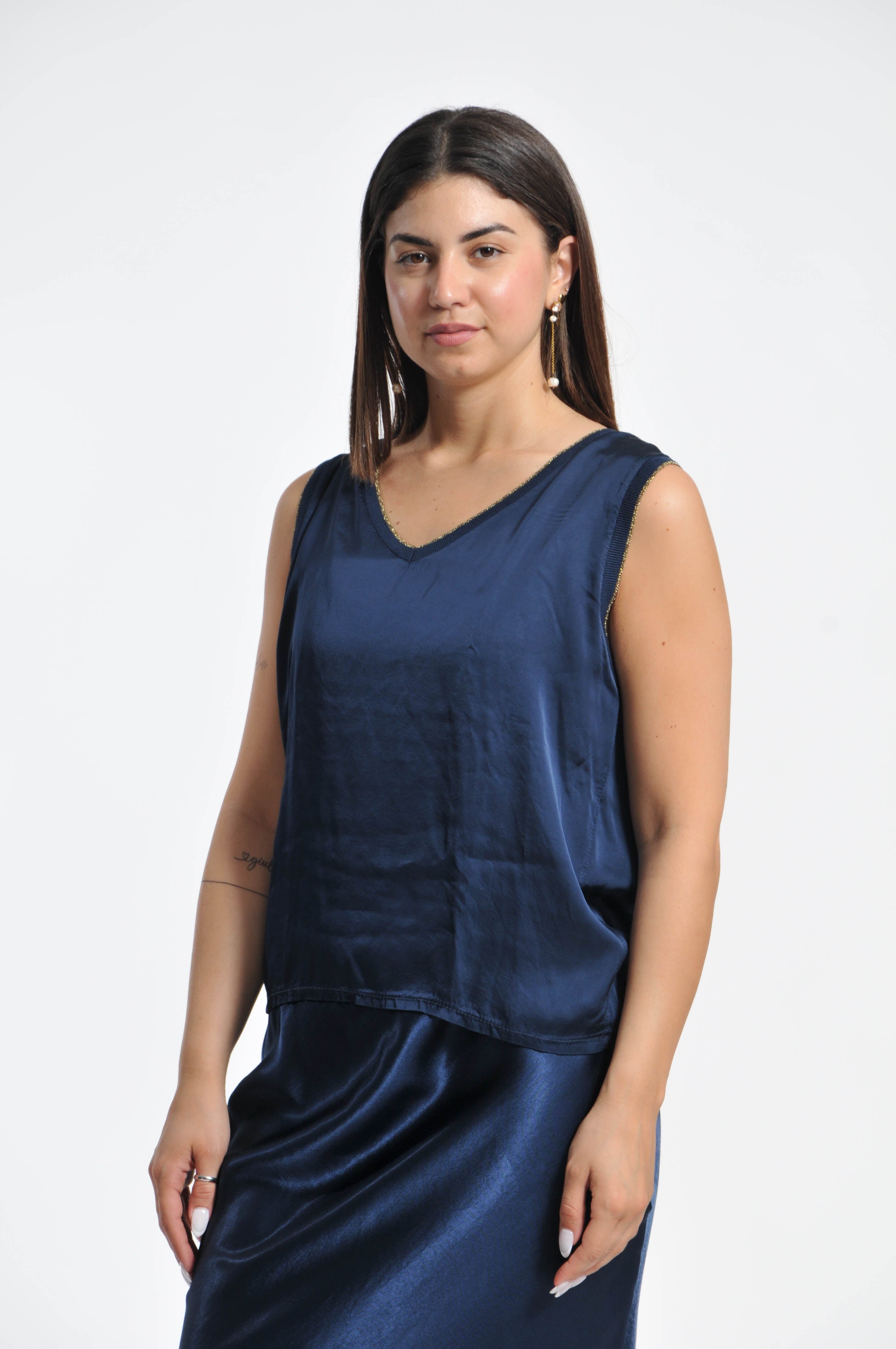 Canottiera Ocean Lurex