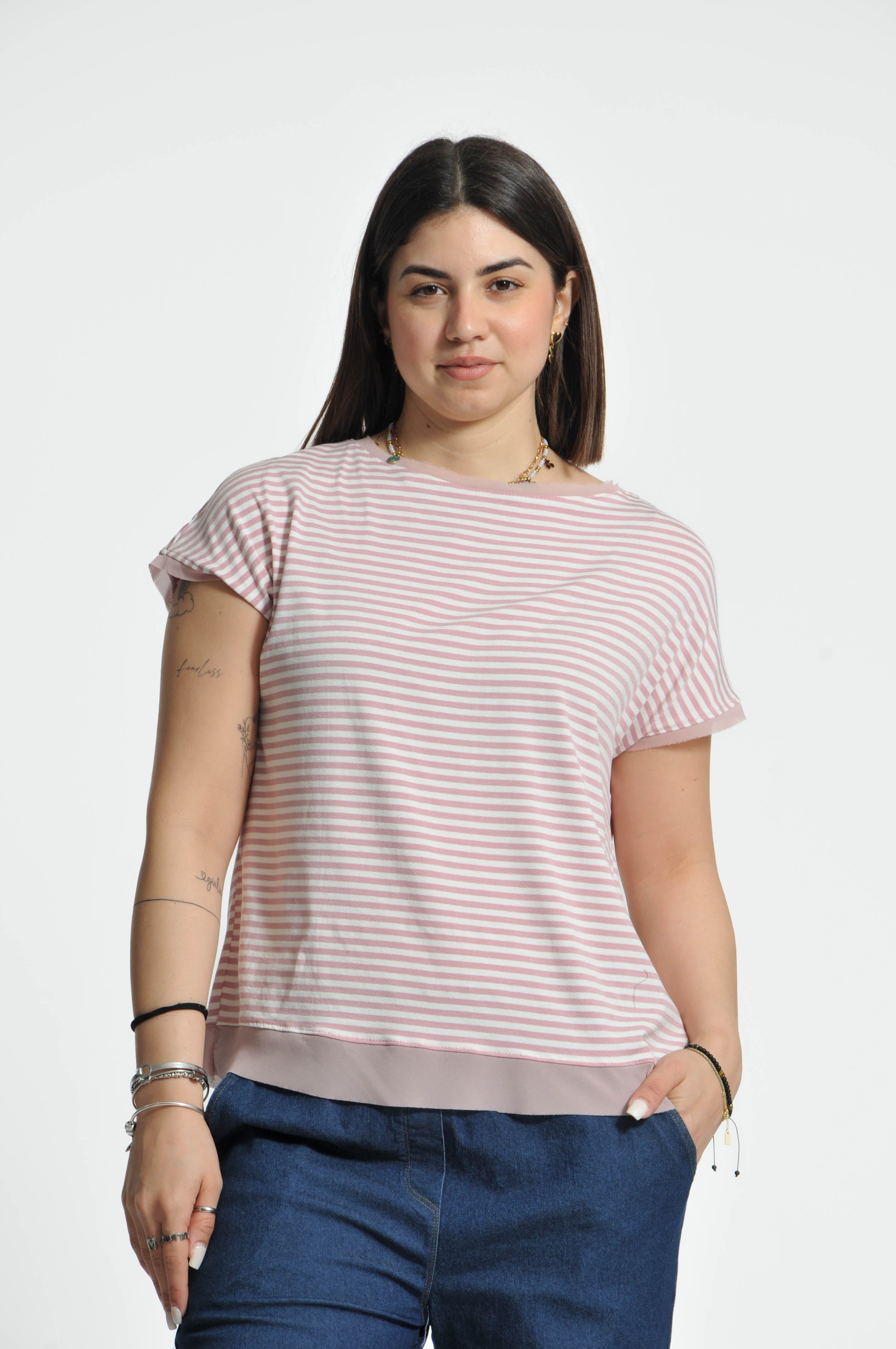 T-shirt Parisienne Manica Corta