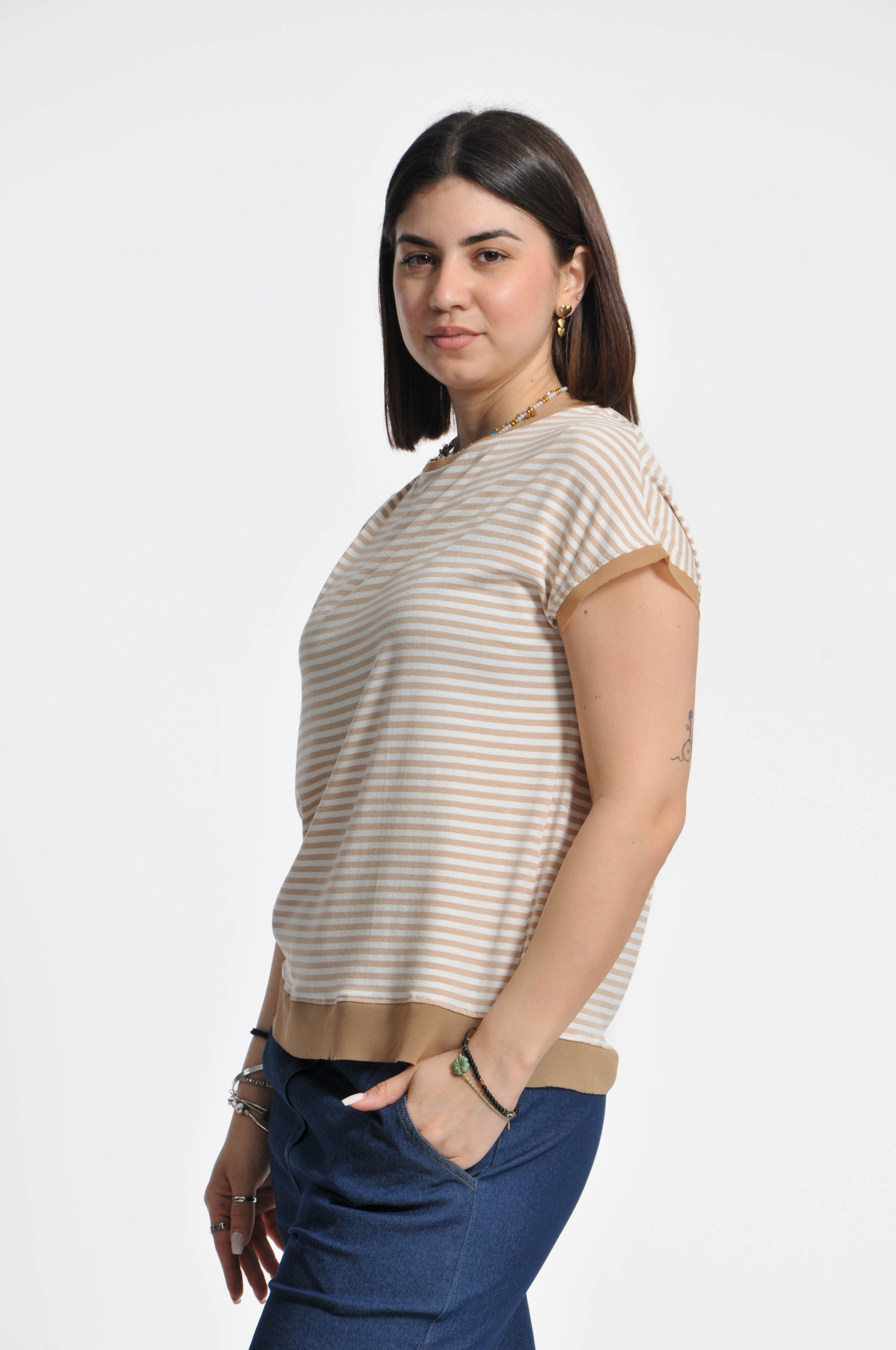 T-shirt Parisienne Manica Corta