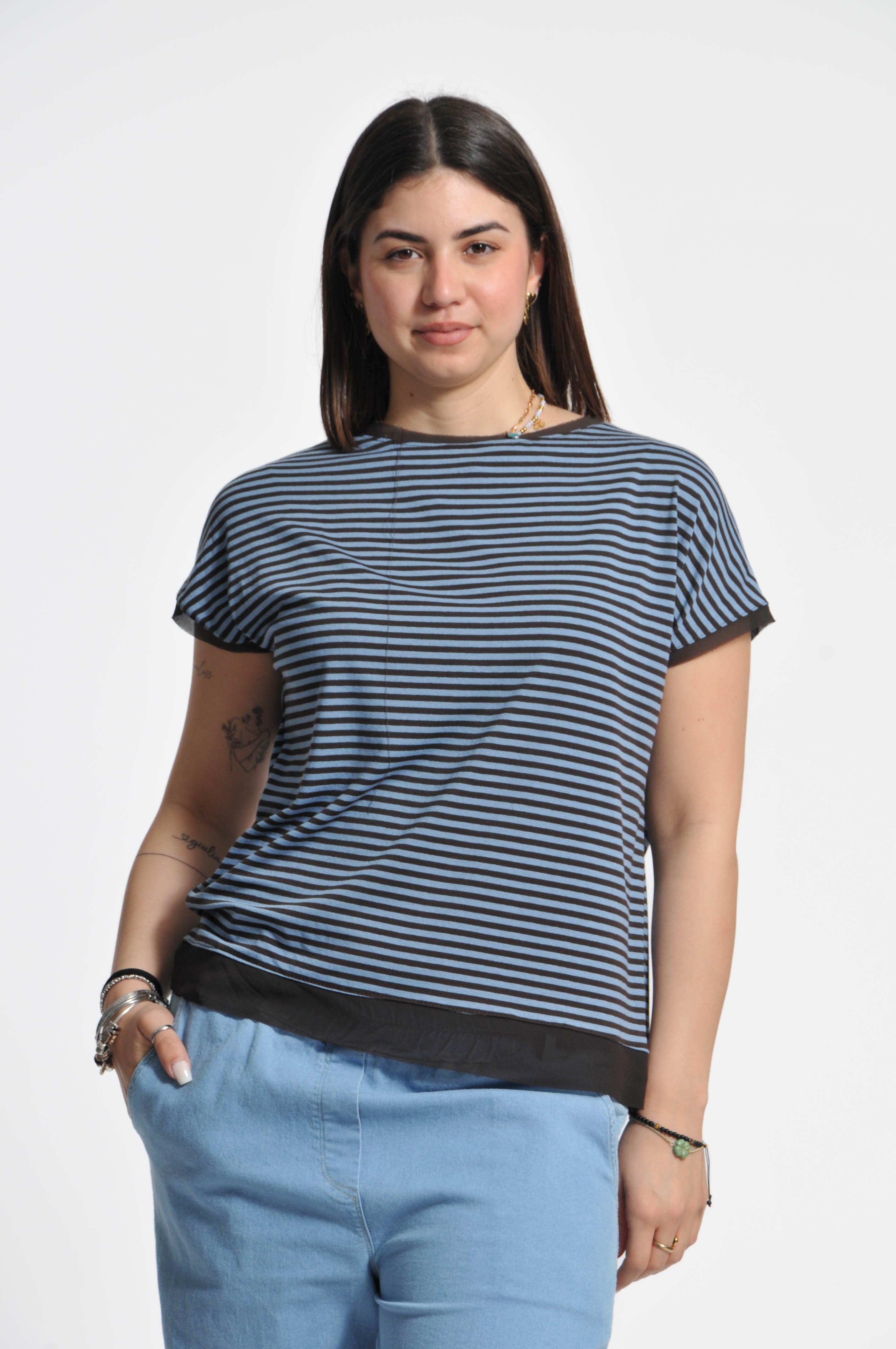 T-shirt Parisienne Manica Corta