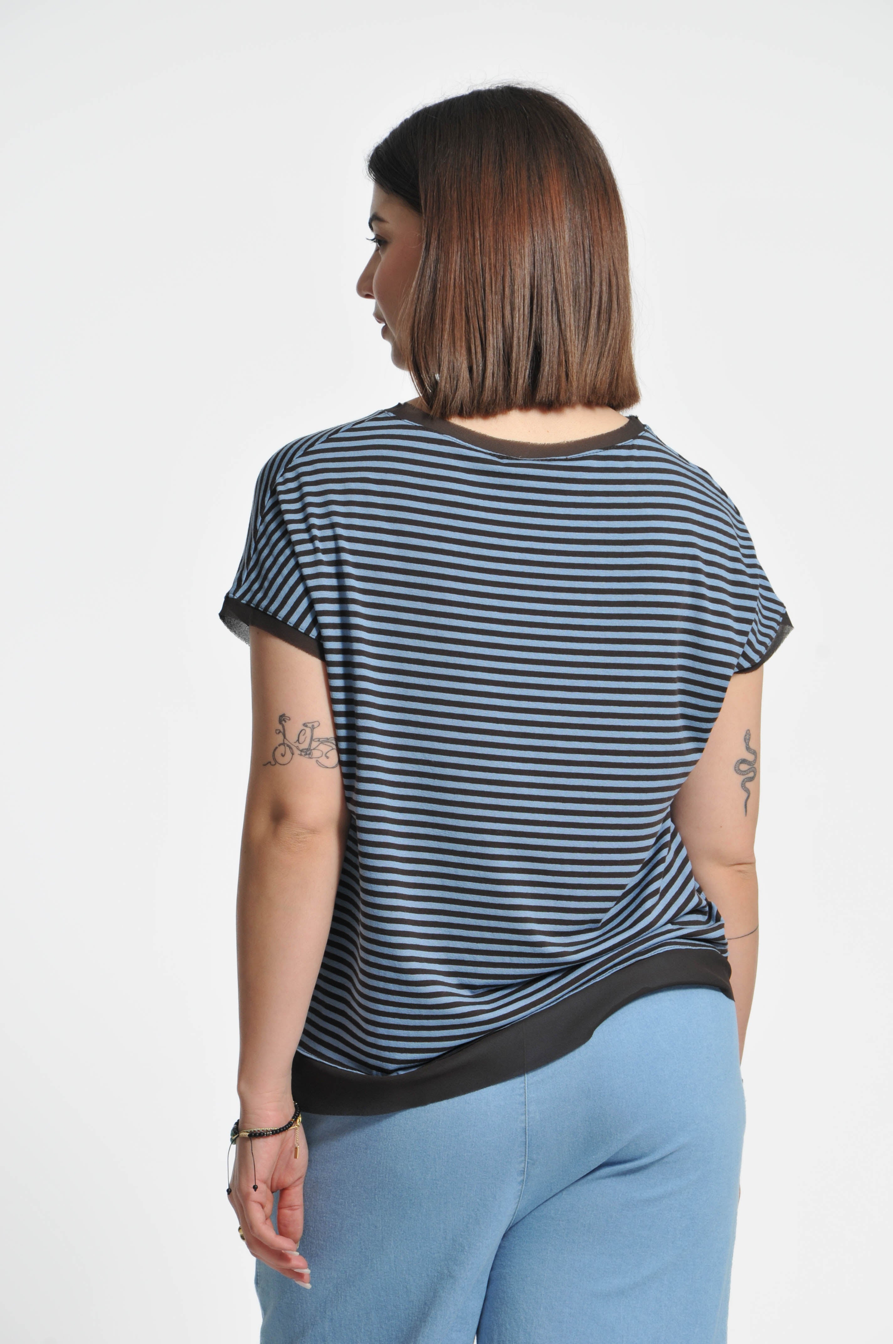 T-shirt Parisienne Manica Corta