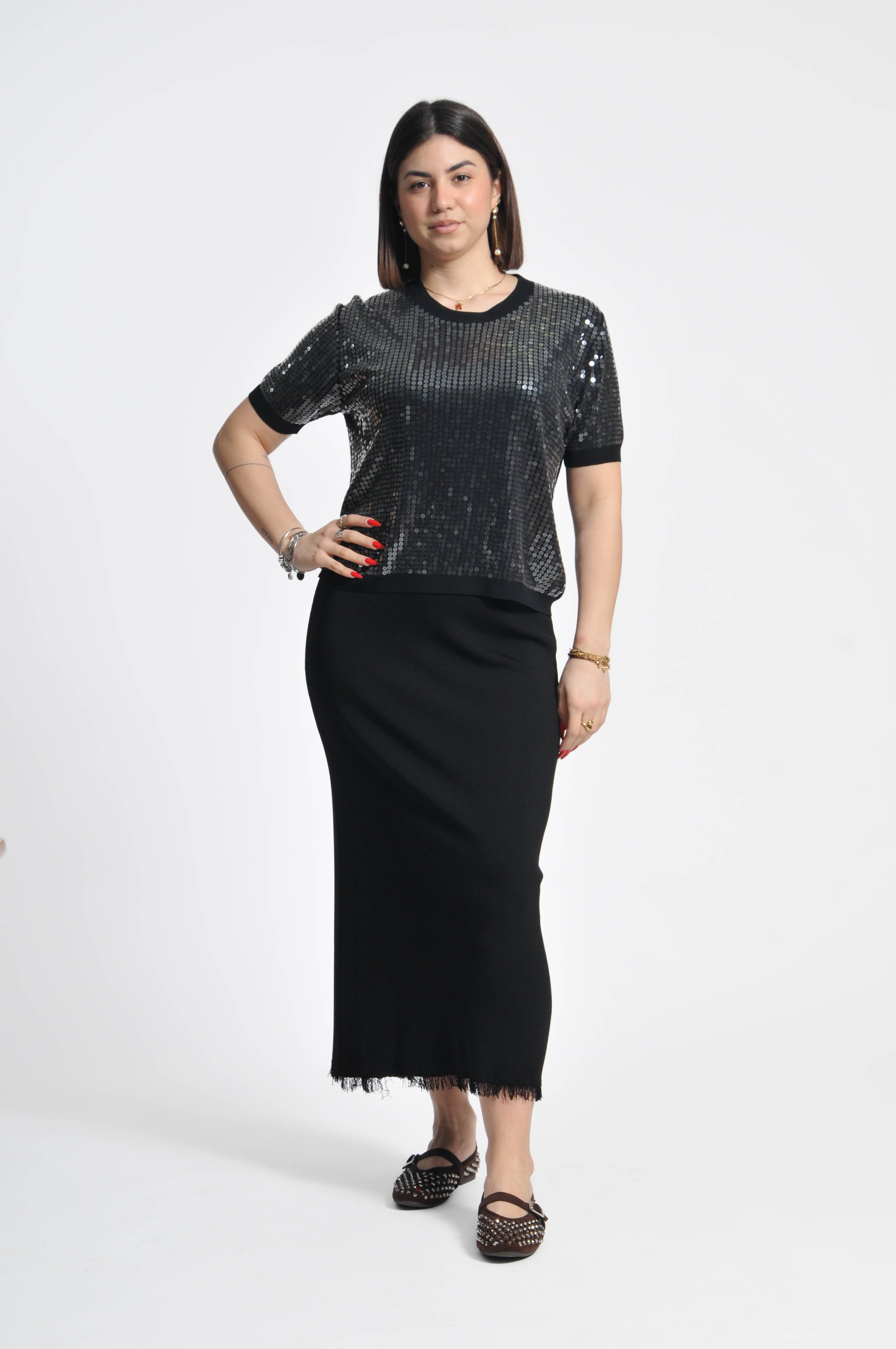 T-shirt Oasi Paillettes