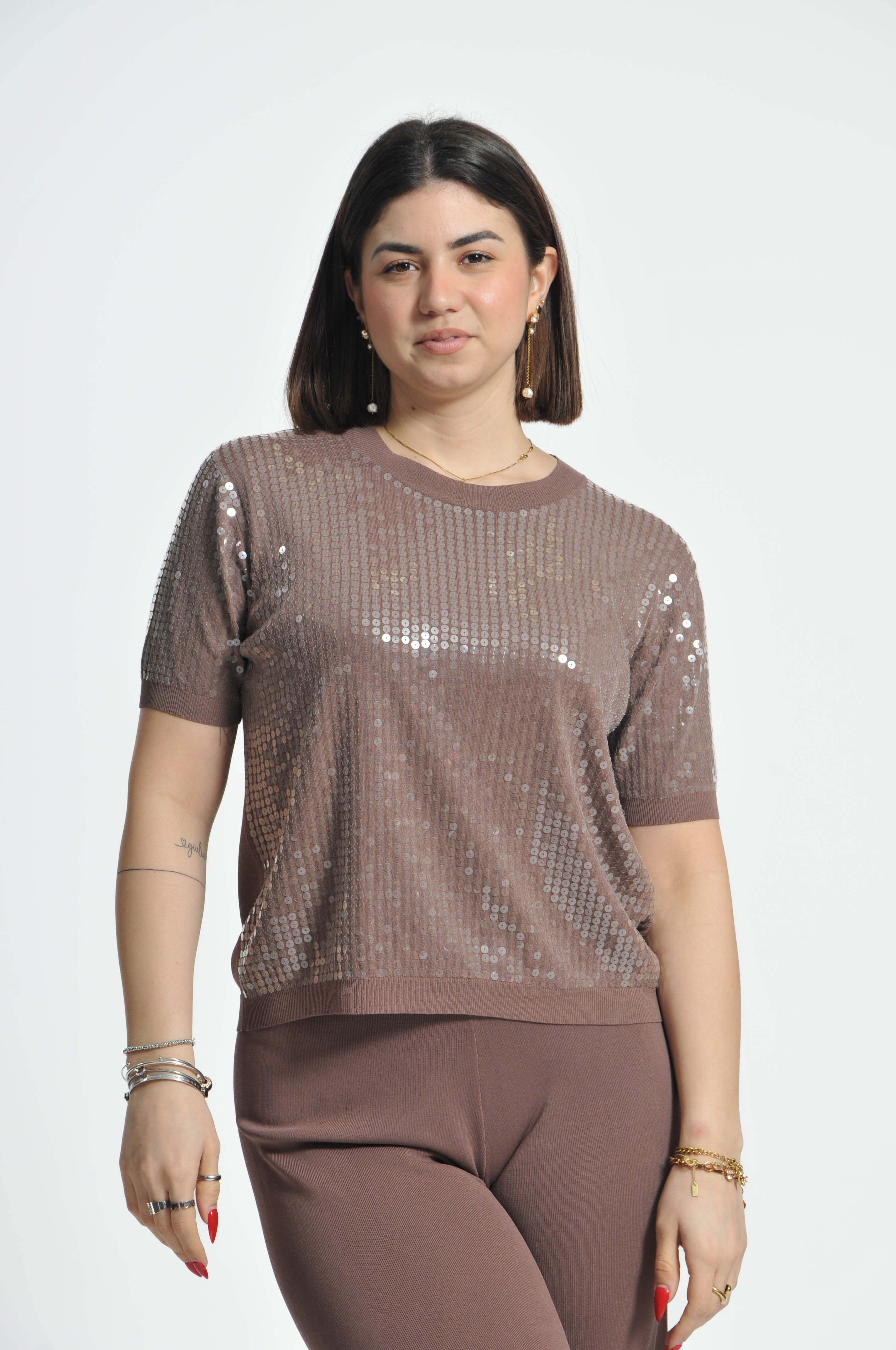 T-shirt Oasi Paillettes