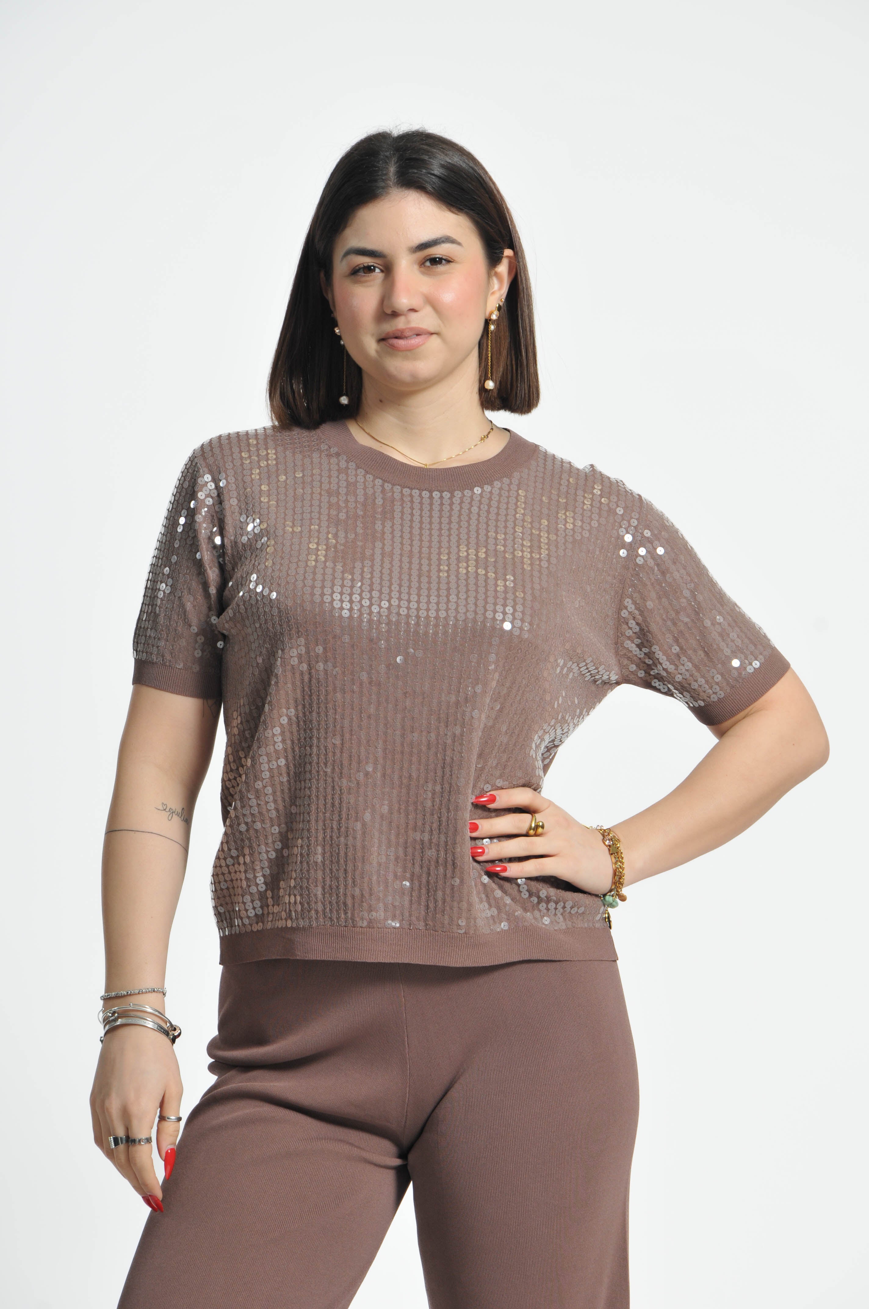 T-shirt Oasi Paillettes