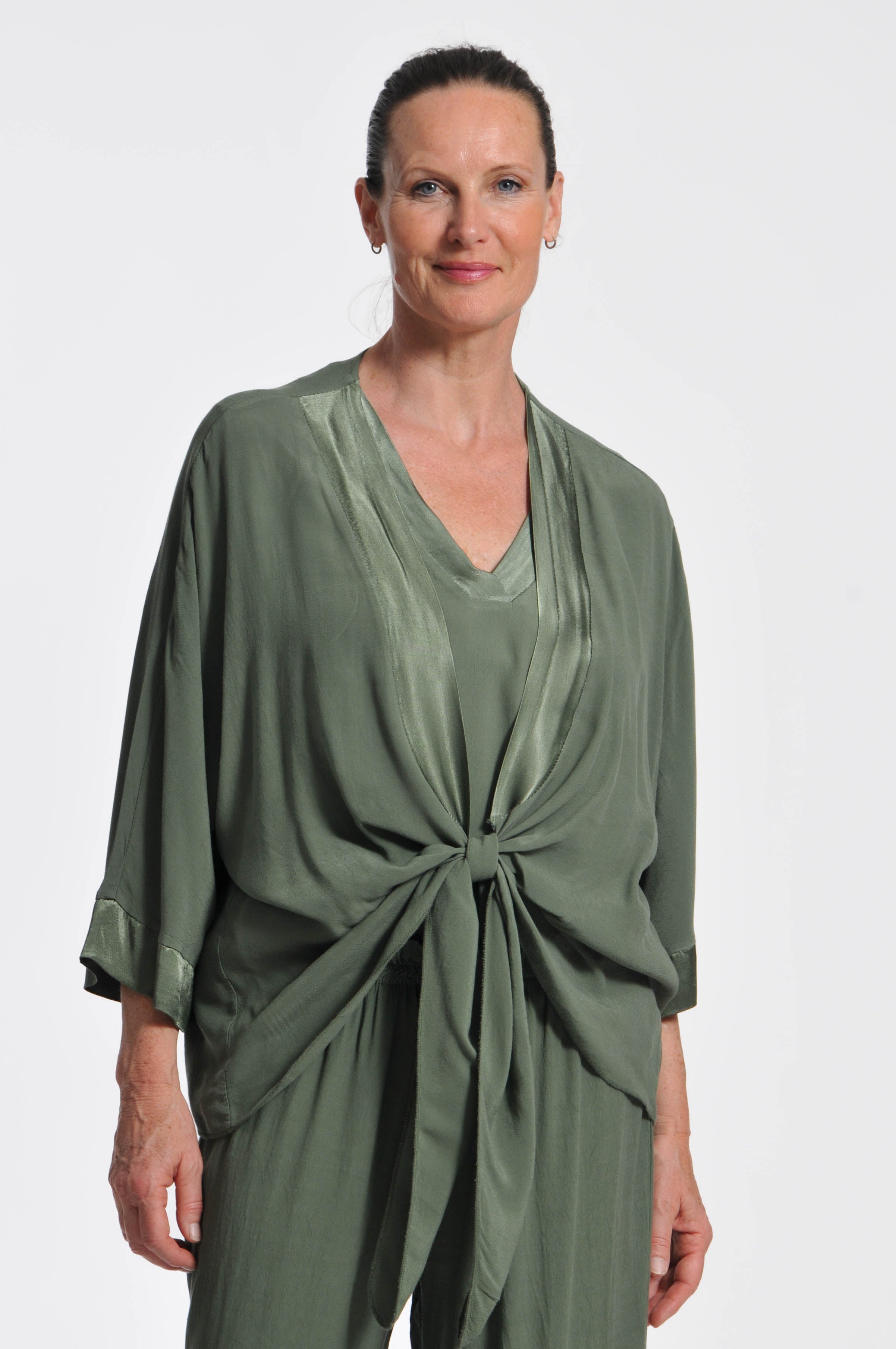 Cardigan Ocean Crepe