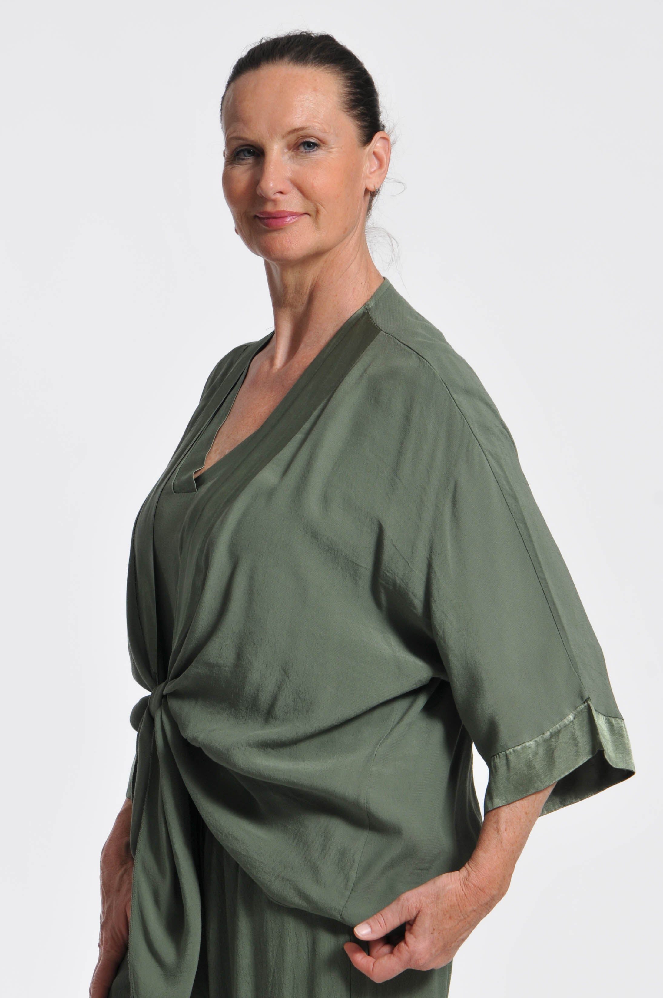 Cardigan Ocean Crepe