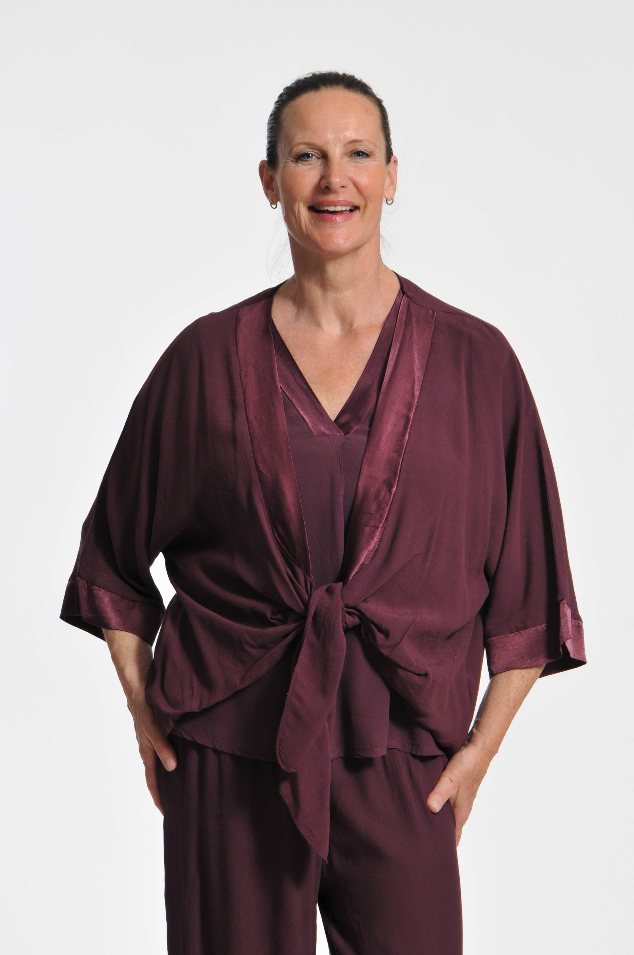 Cardigan Ocean Crepe