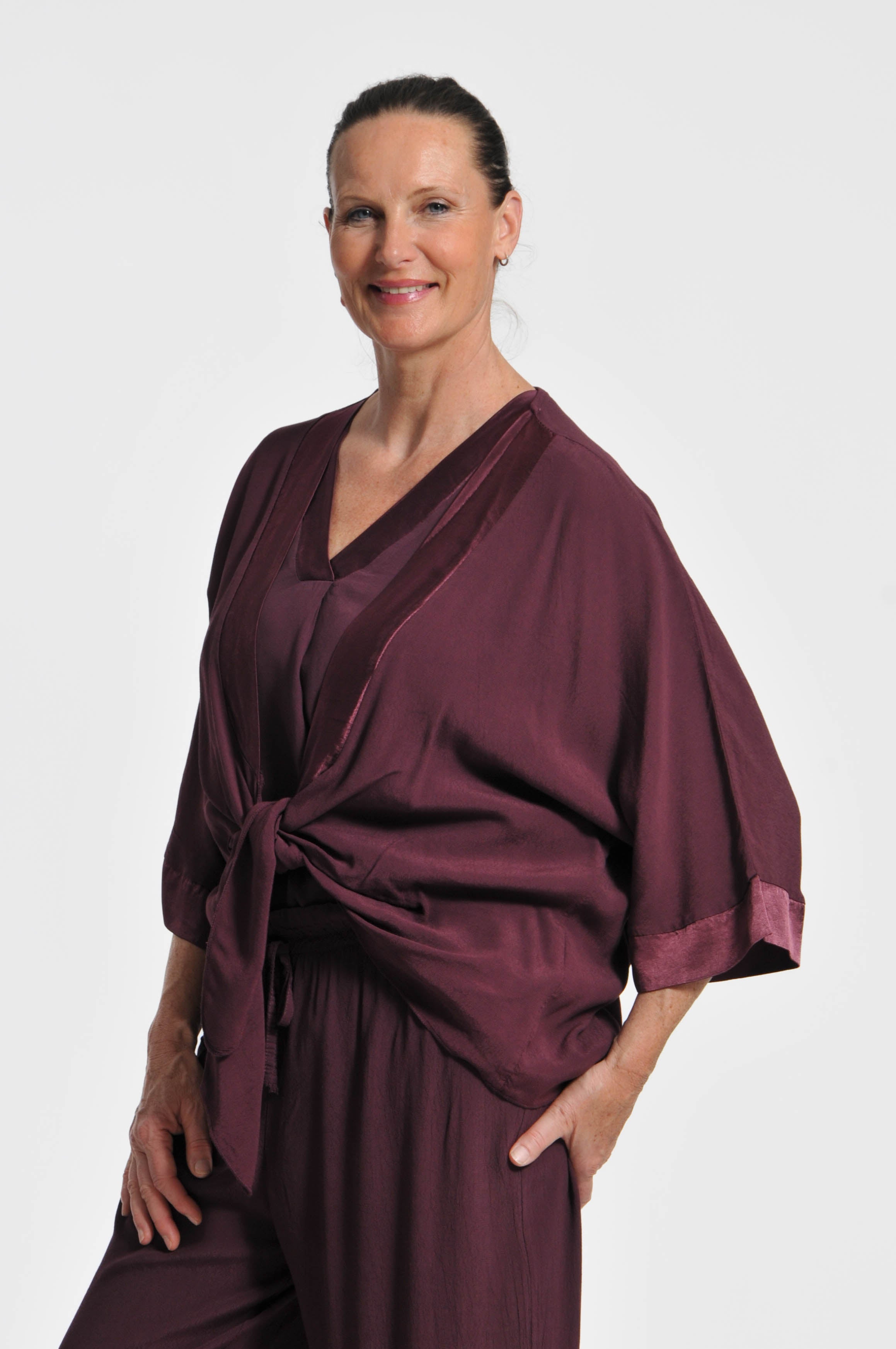Cardigan Ocean Crepe
