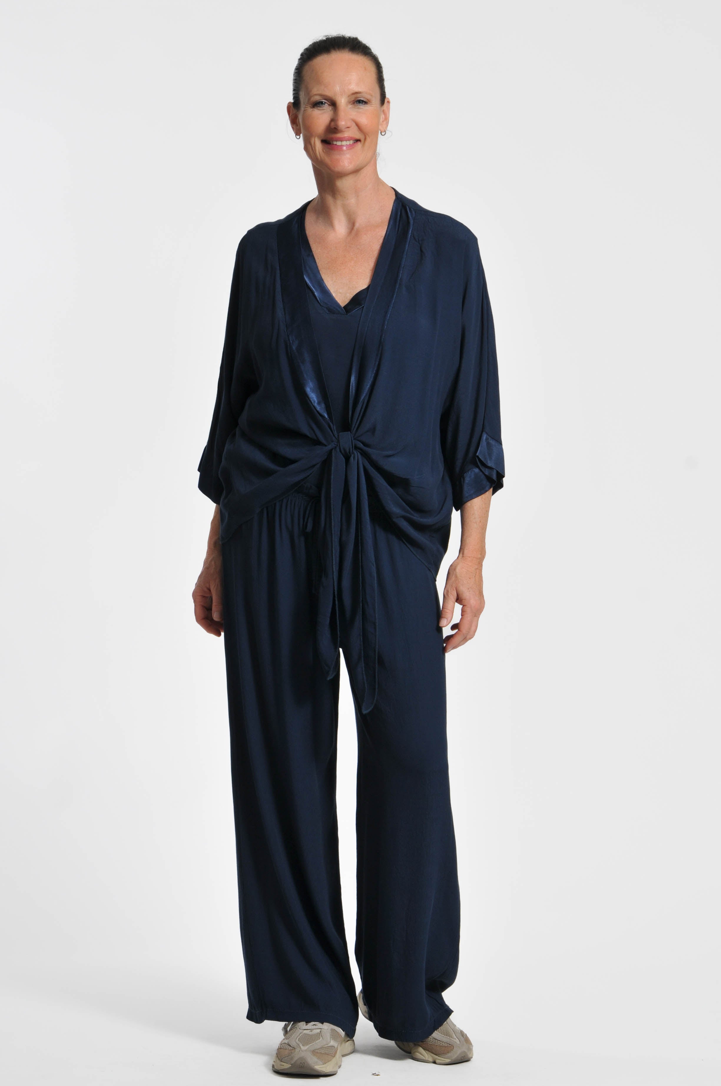 Cardigan Ocean Crepe