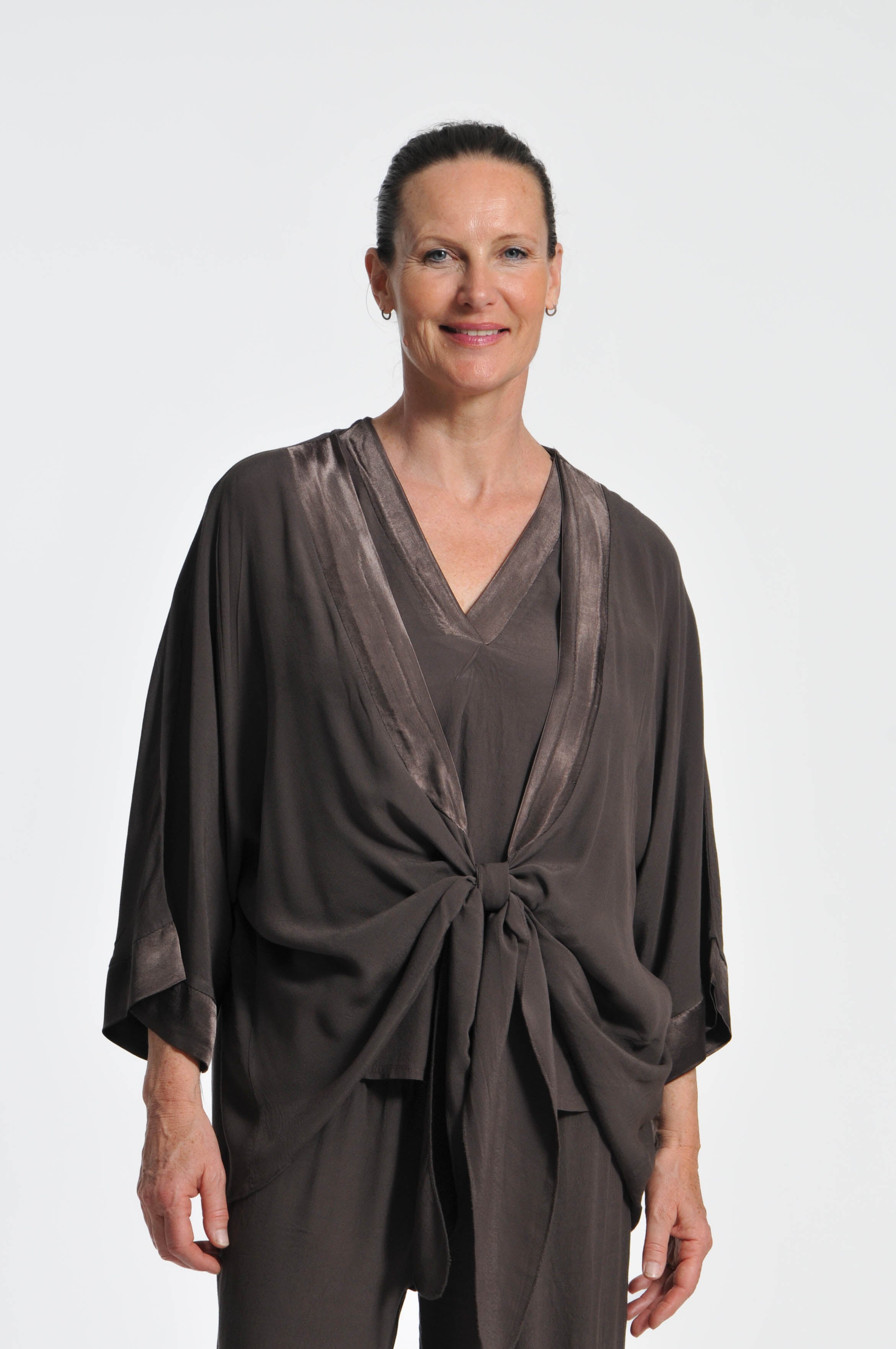 Cardigan Ocean Crepe
