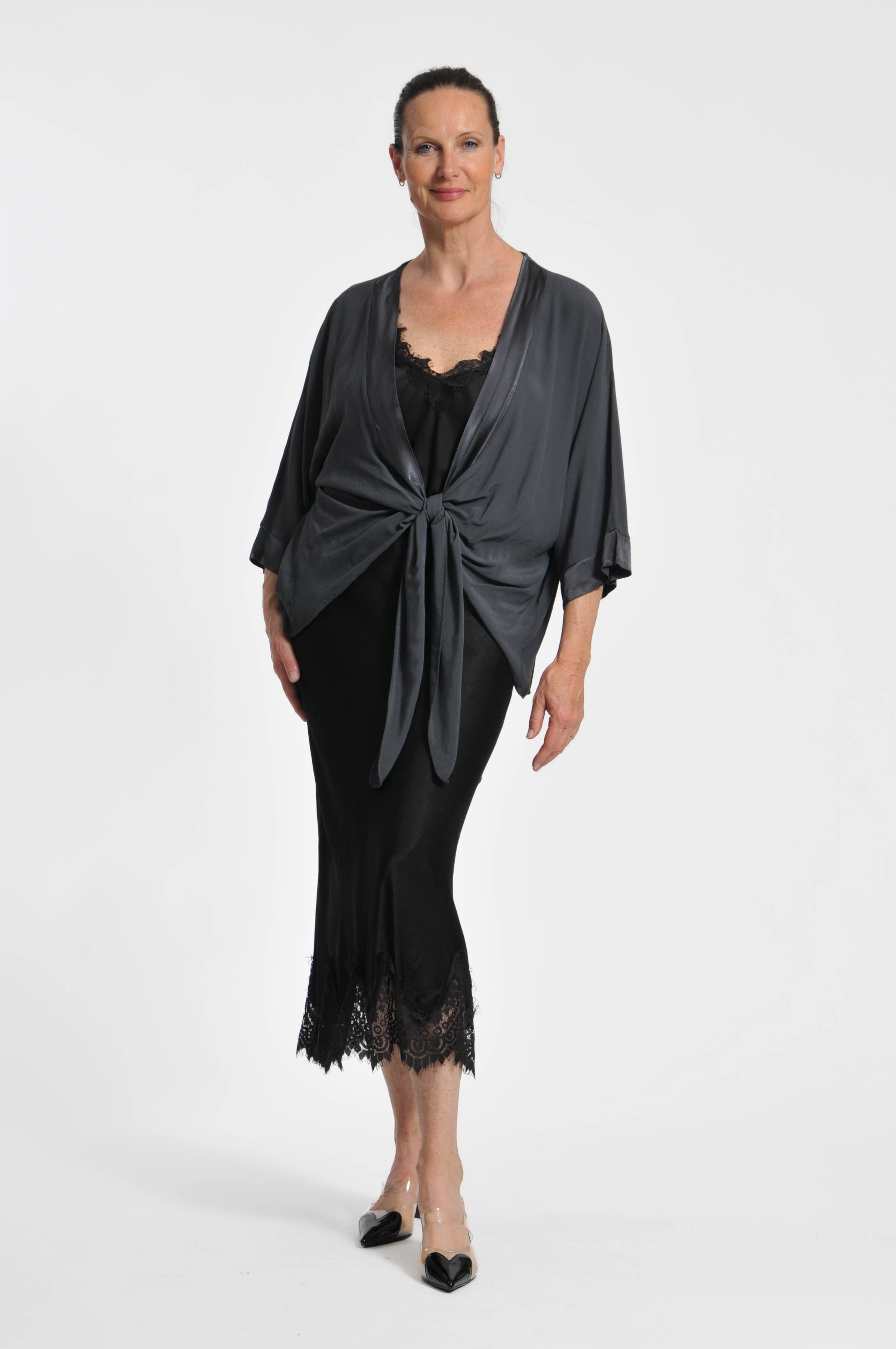 Cardigan Ocean Crepe