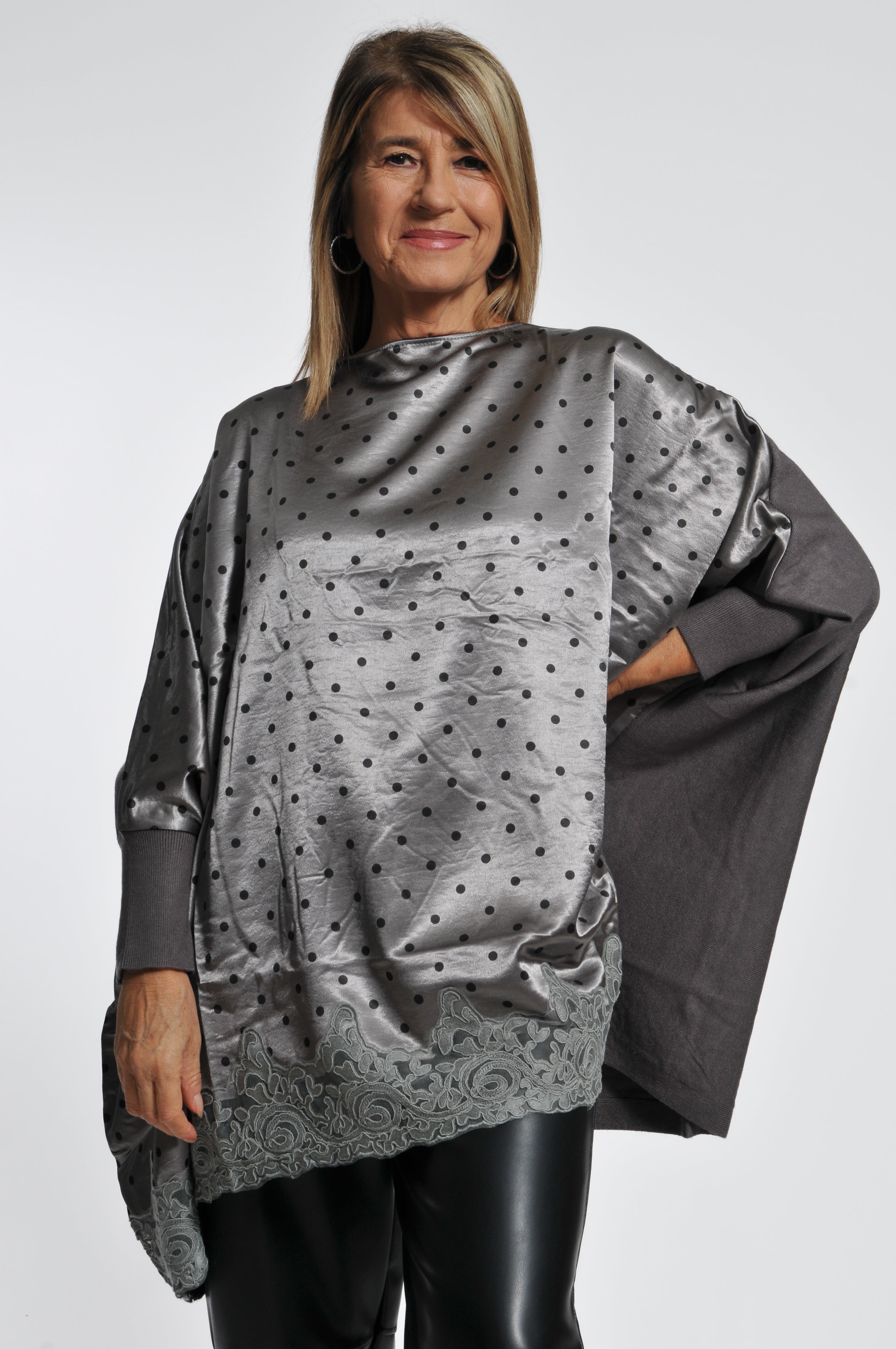 Maglia Macramè Pois