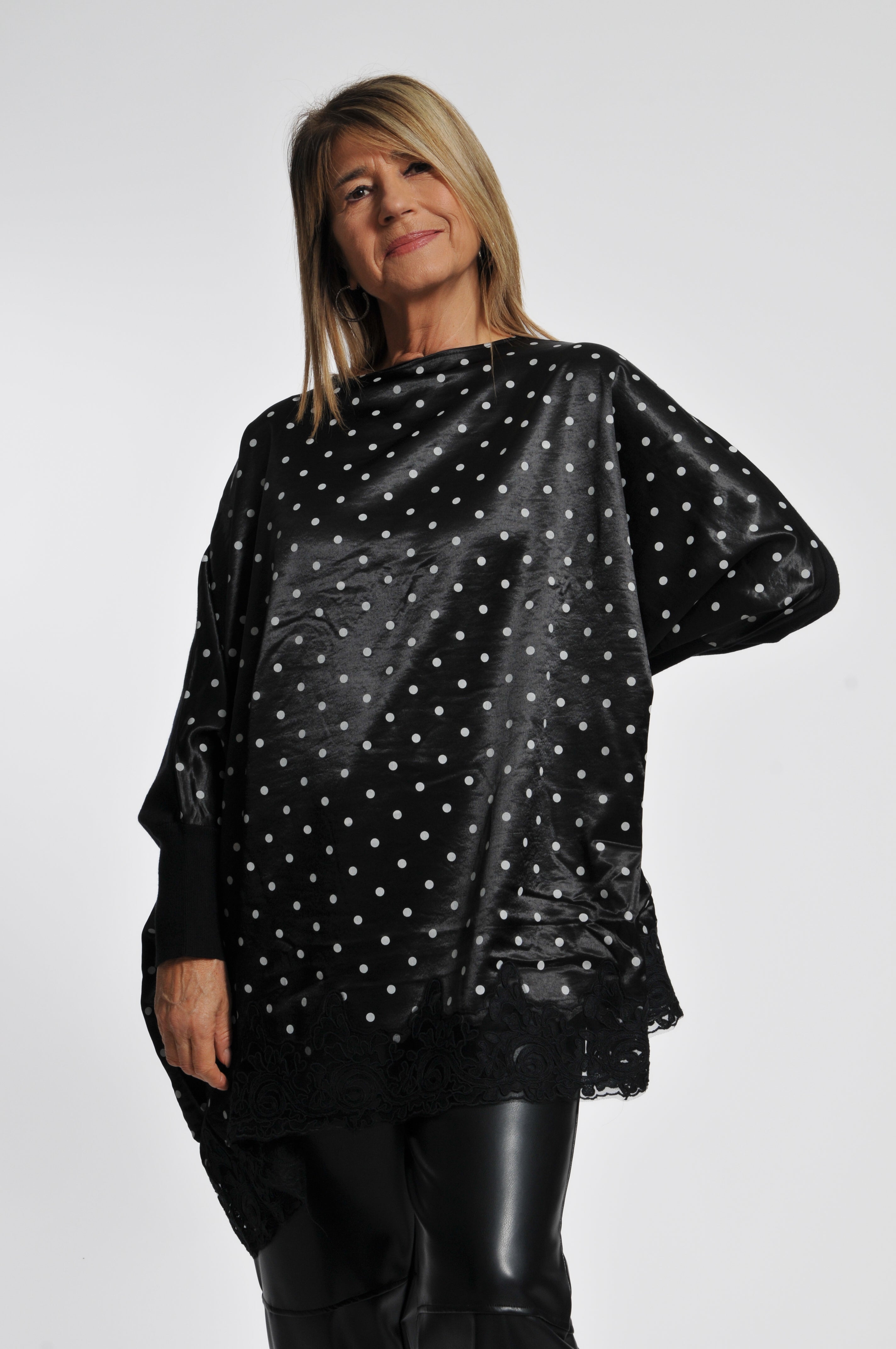 Maglia Macramè Pois