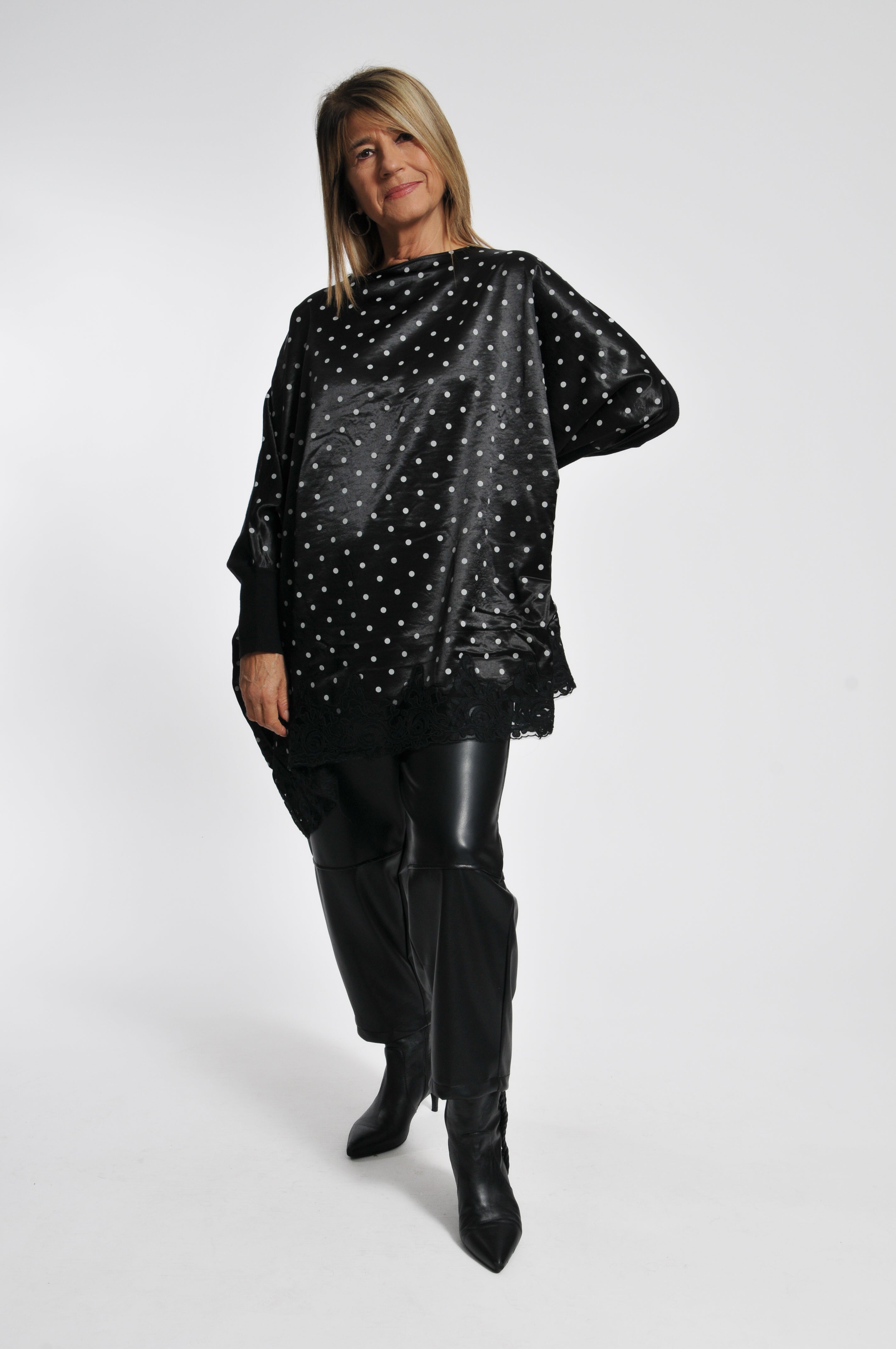 Maglia Macramè Pois