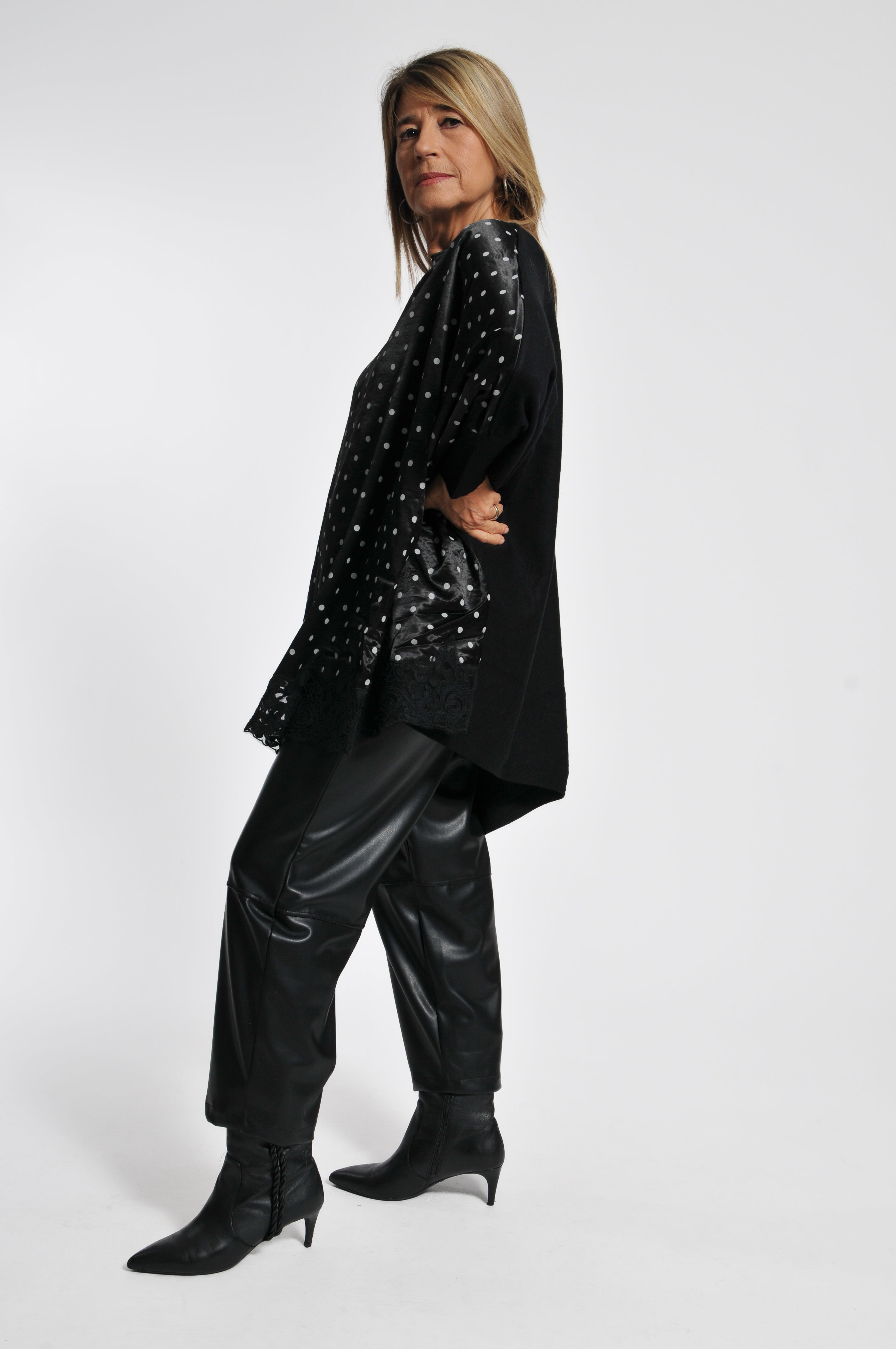 Maglia Macramè Pois