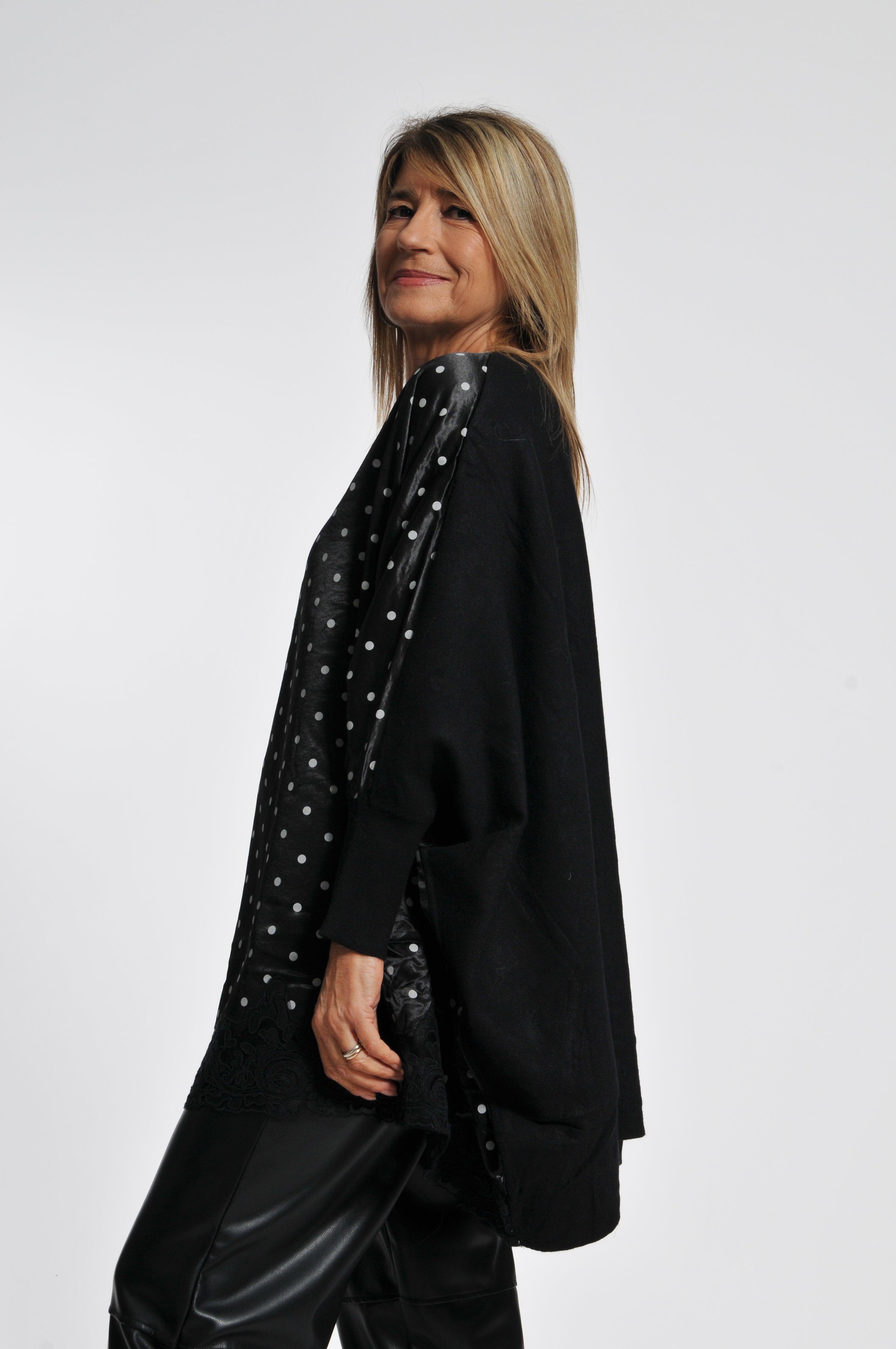 Maglia Macramè Pois