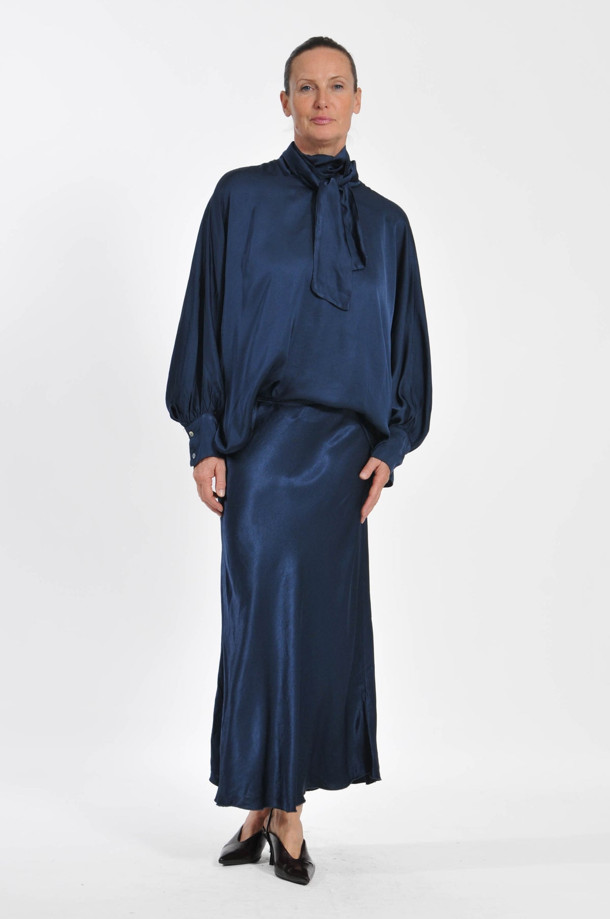 Ocean Satin Skirt