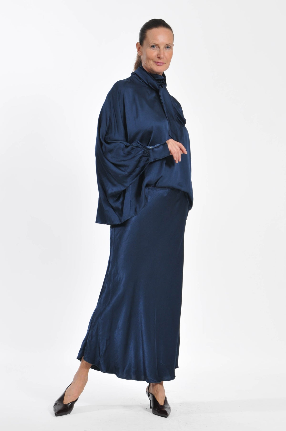 Ocean Satin Skirt