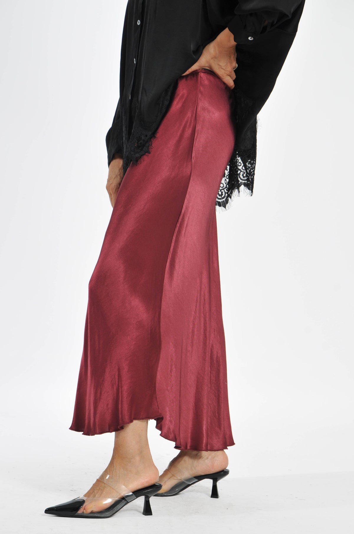 Ocean Satin Skirt