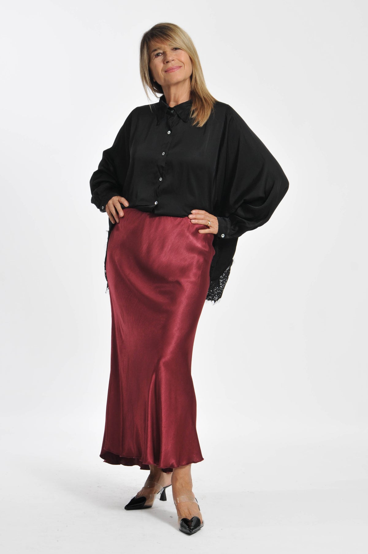 Ocean Satin Skirt