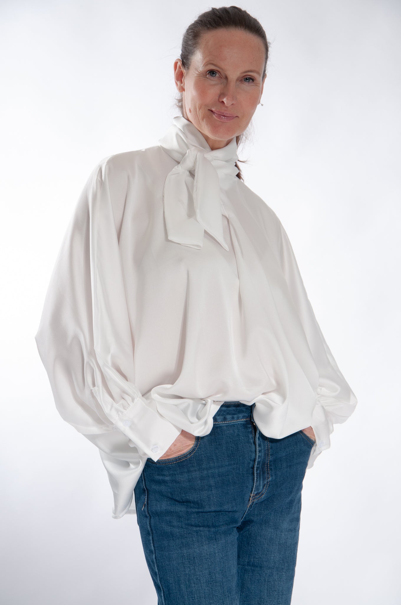 Camicia Lisa Fiocco