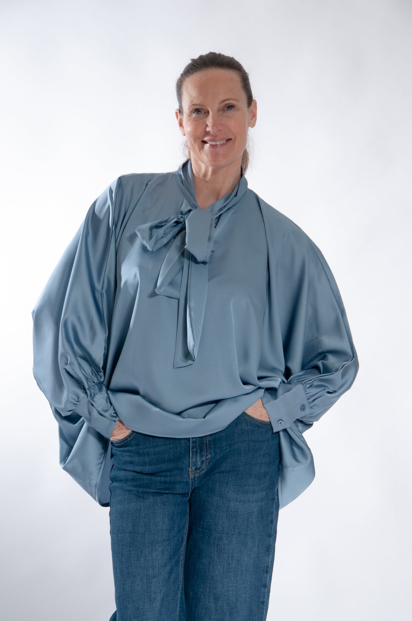 Camicia Lisa Fiocco