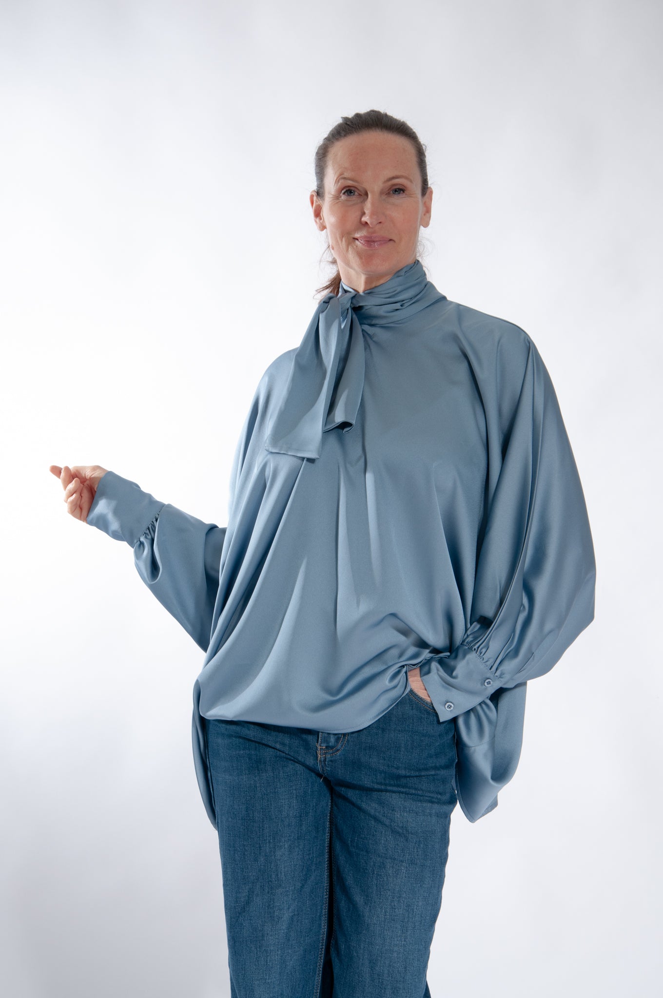 Camicia Lisa Fiocco