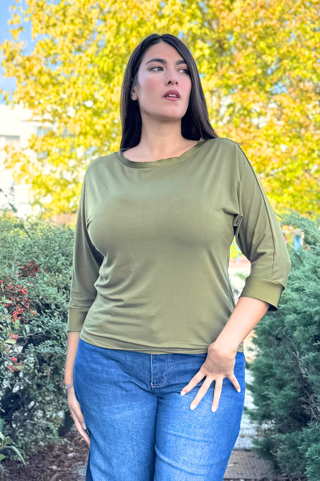 T-shirt Betty Manica Lunga