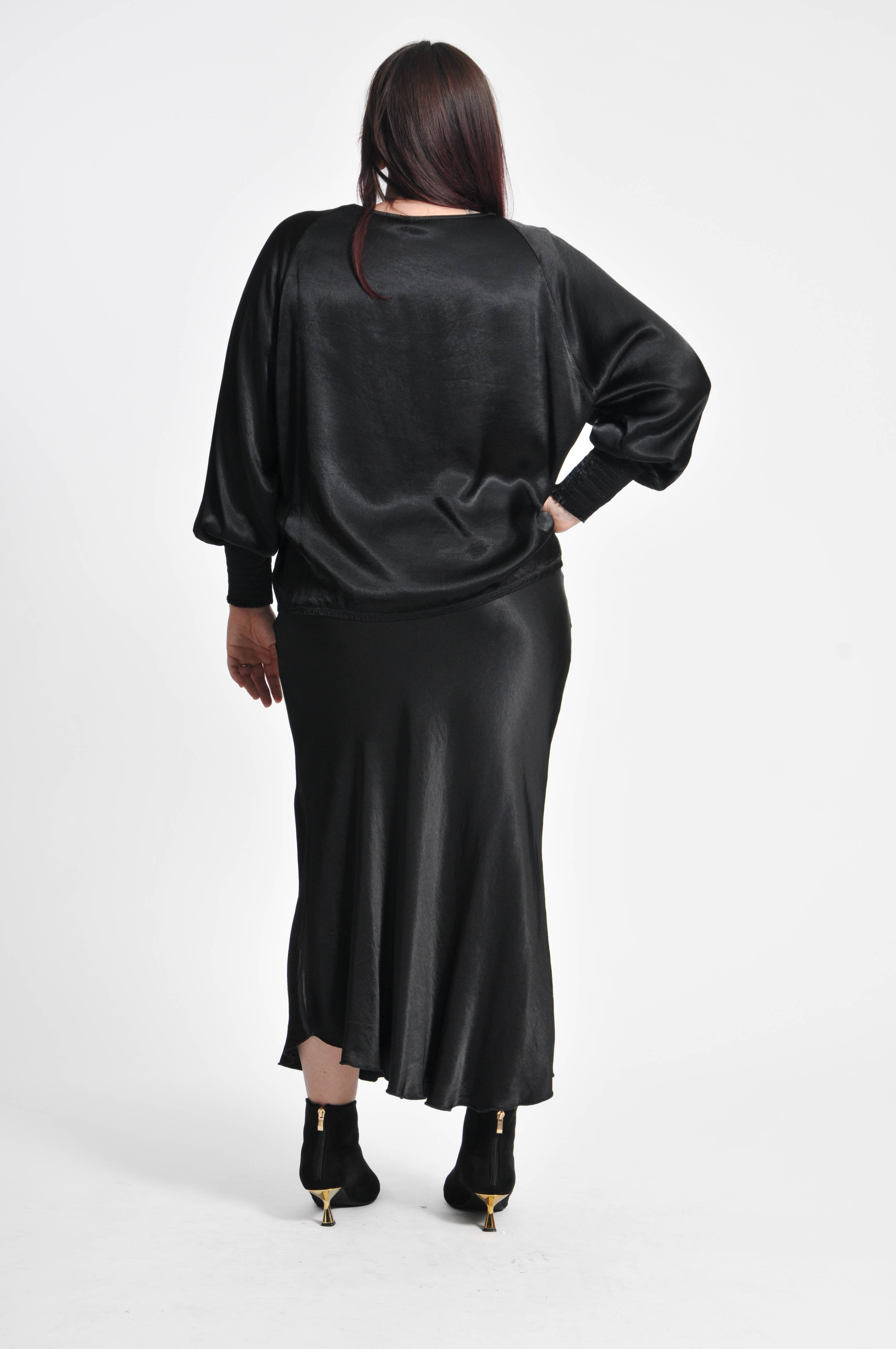 Ocean Blouse with Elastic Sleeves